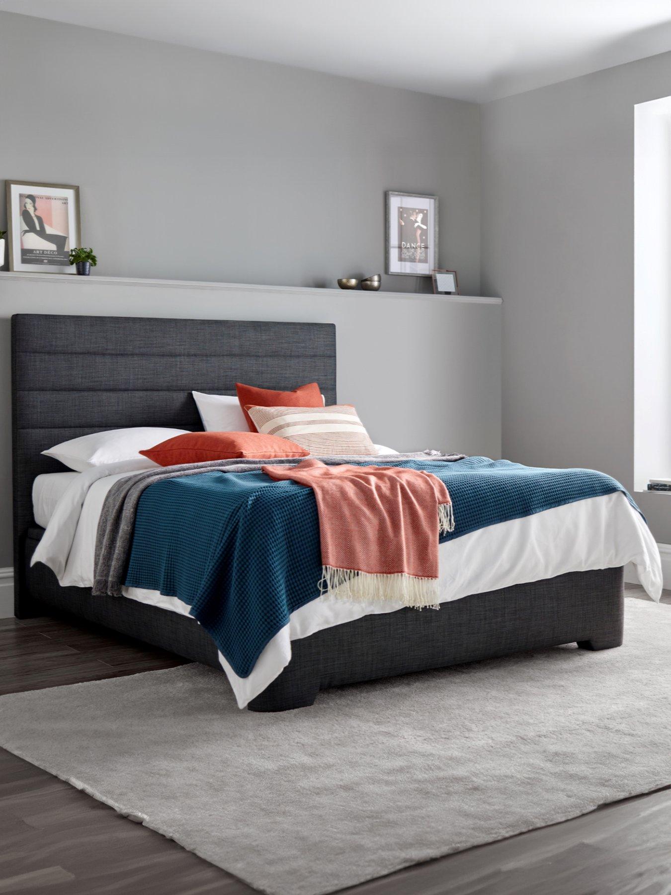 Image of Very Home Sona End Lift Up Ottoman Storage Bed with Airsprung Mattress Options (Buy  &  SAVE!)