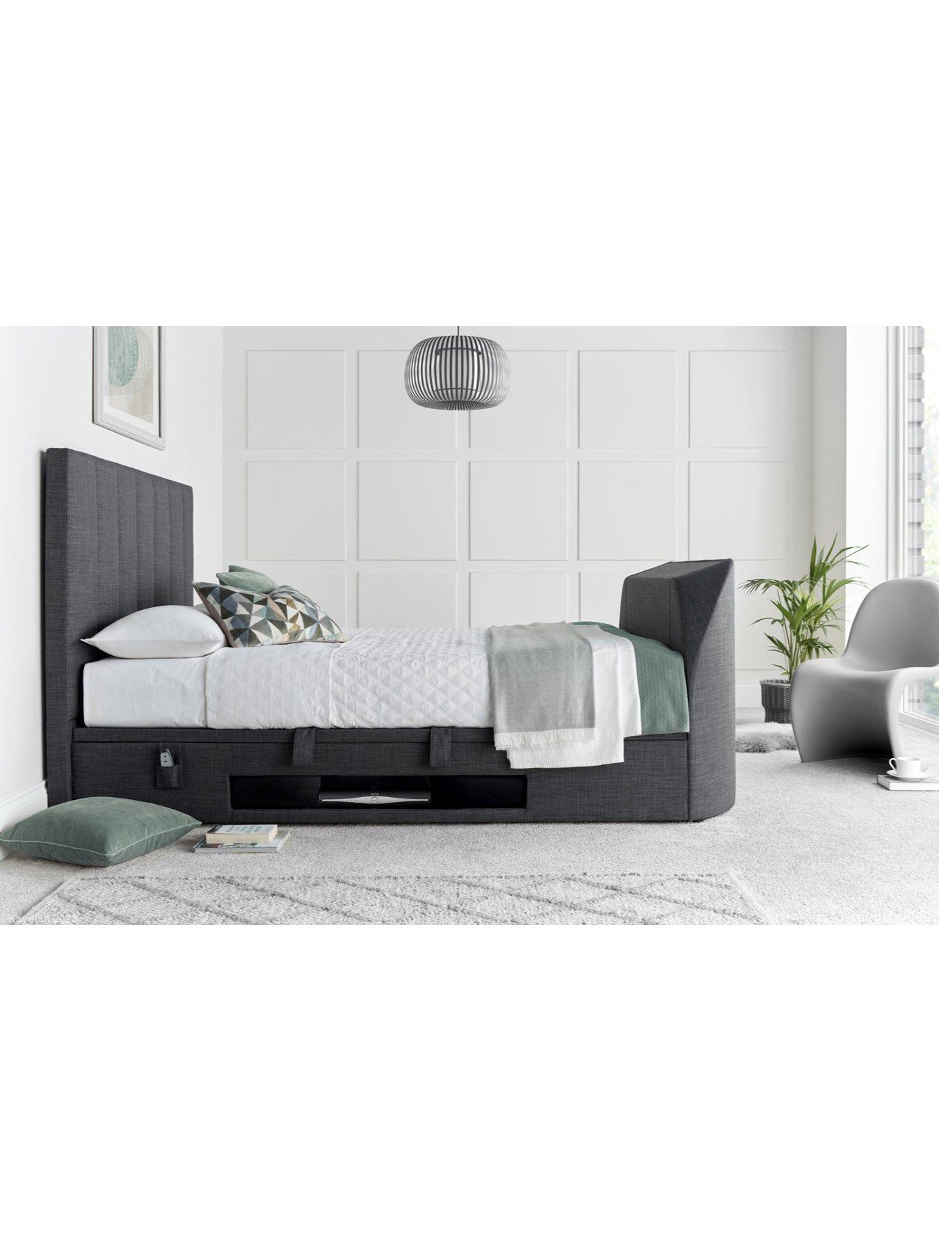 Image of Very Home Anderson TV Side Lift Up Ottoman Storage Bed with Airsprung Mattress Options (Buy  &  SAVE!)