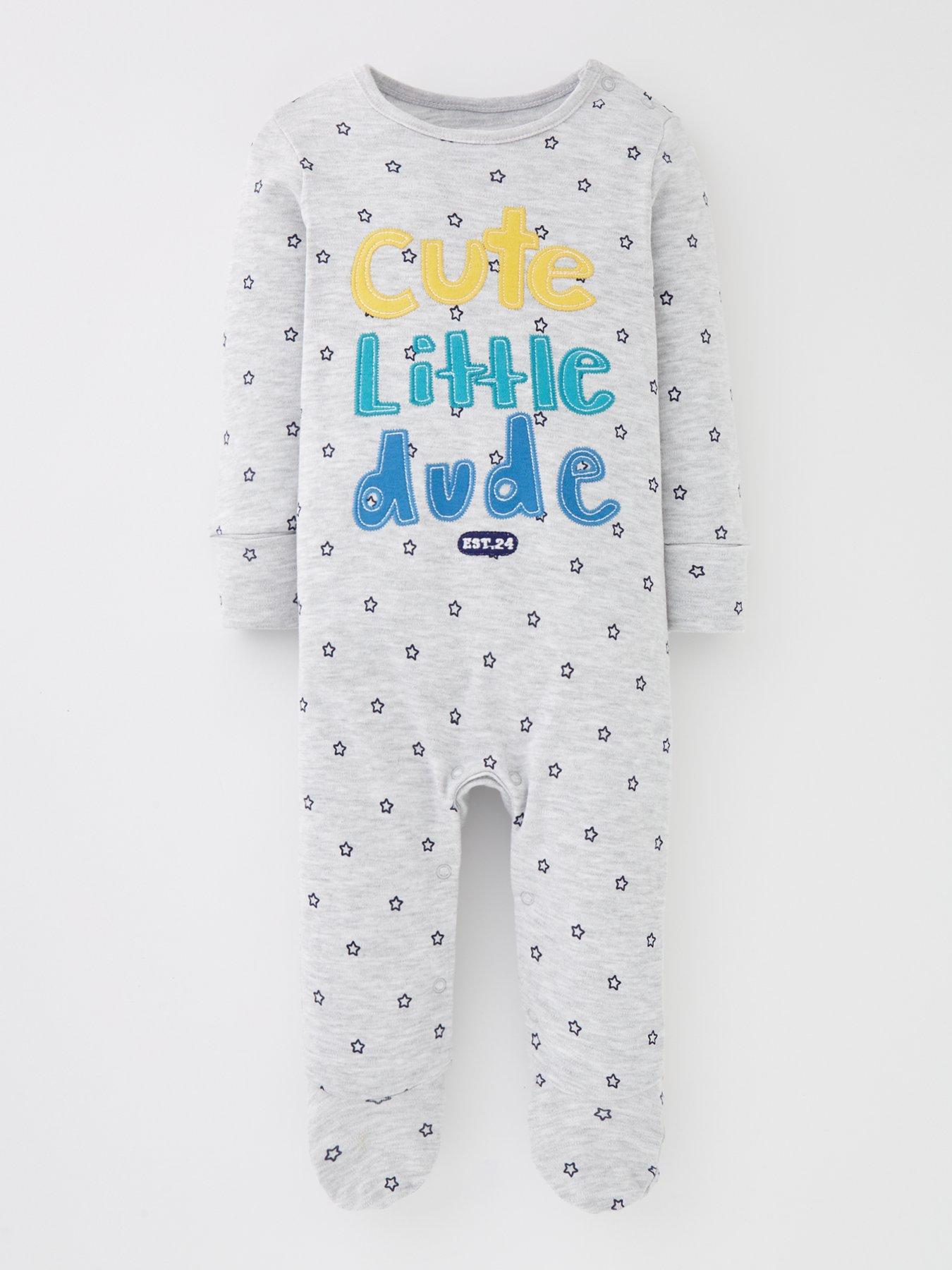 Cute baby boy on sale sleepsuits