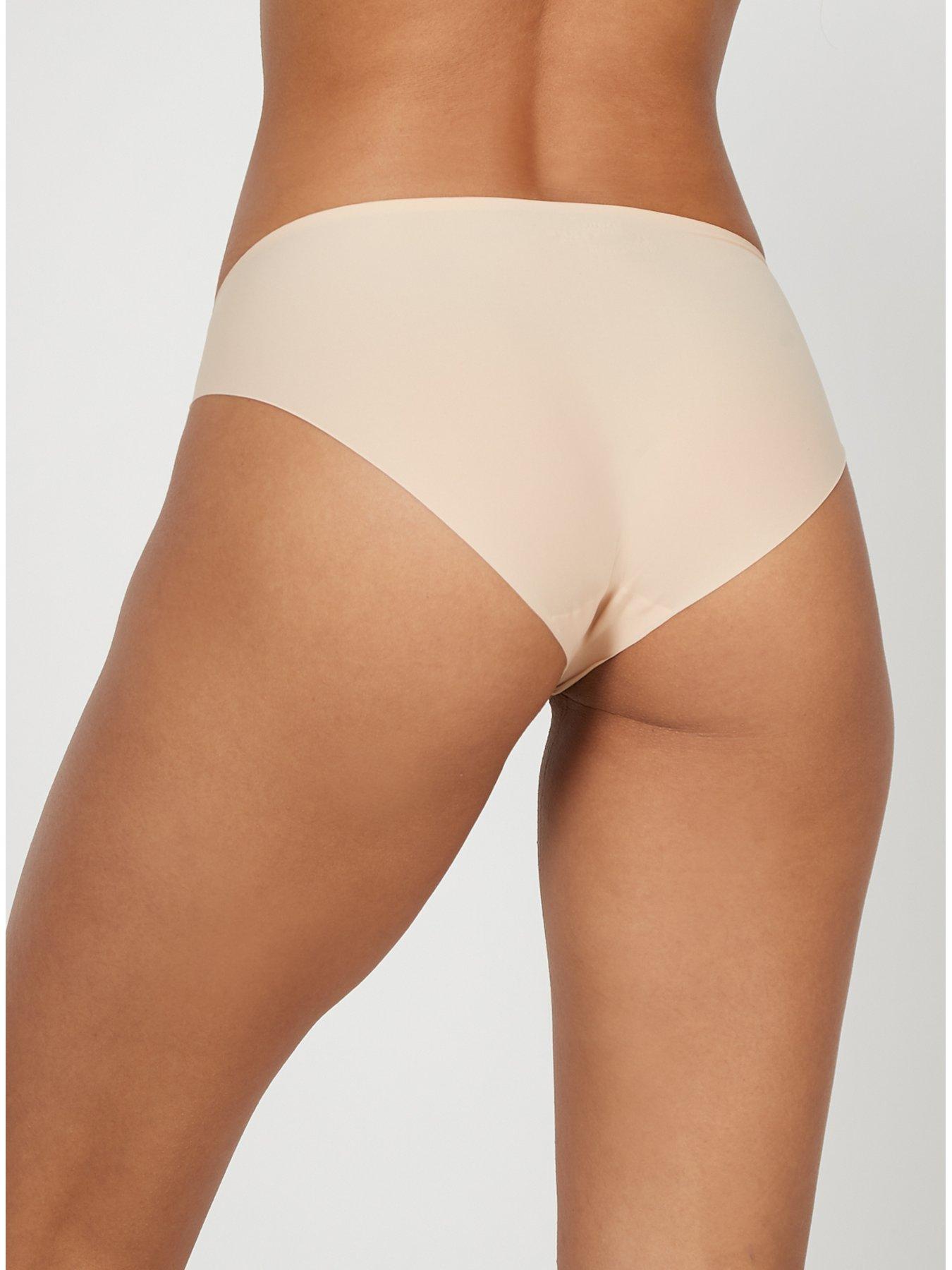 boux-avenue-bonded-microfibre-shortsnbsp--nudestillFront