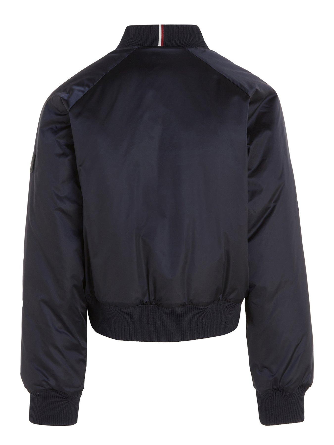 Girls navy bomber jacket sales