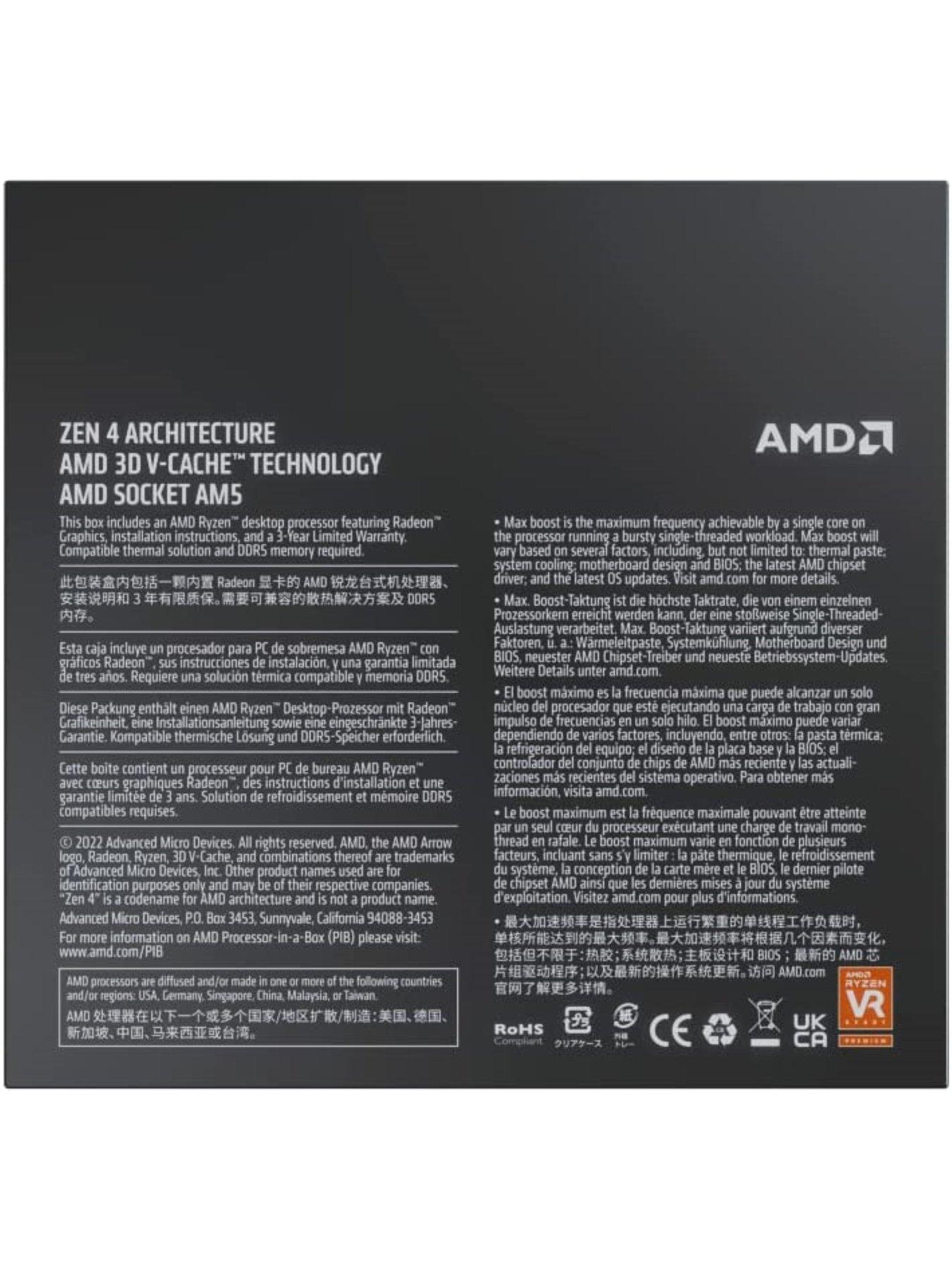 Image 4 of 5 of AMD Ryzen 7 7800X3D Processor