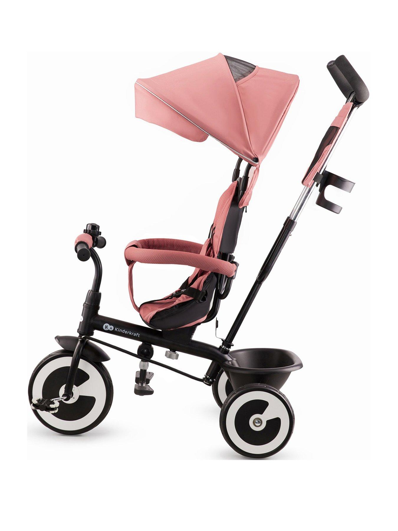 kinderkraft-aston-tricycle-rose-pinkstillFront