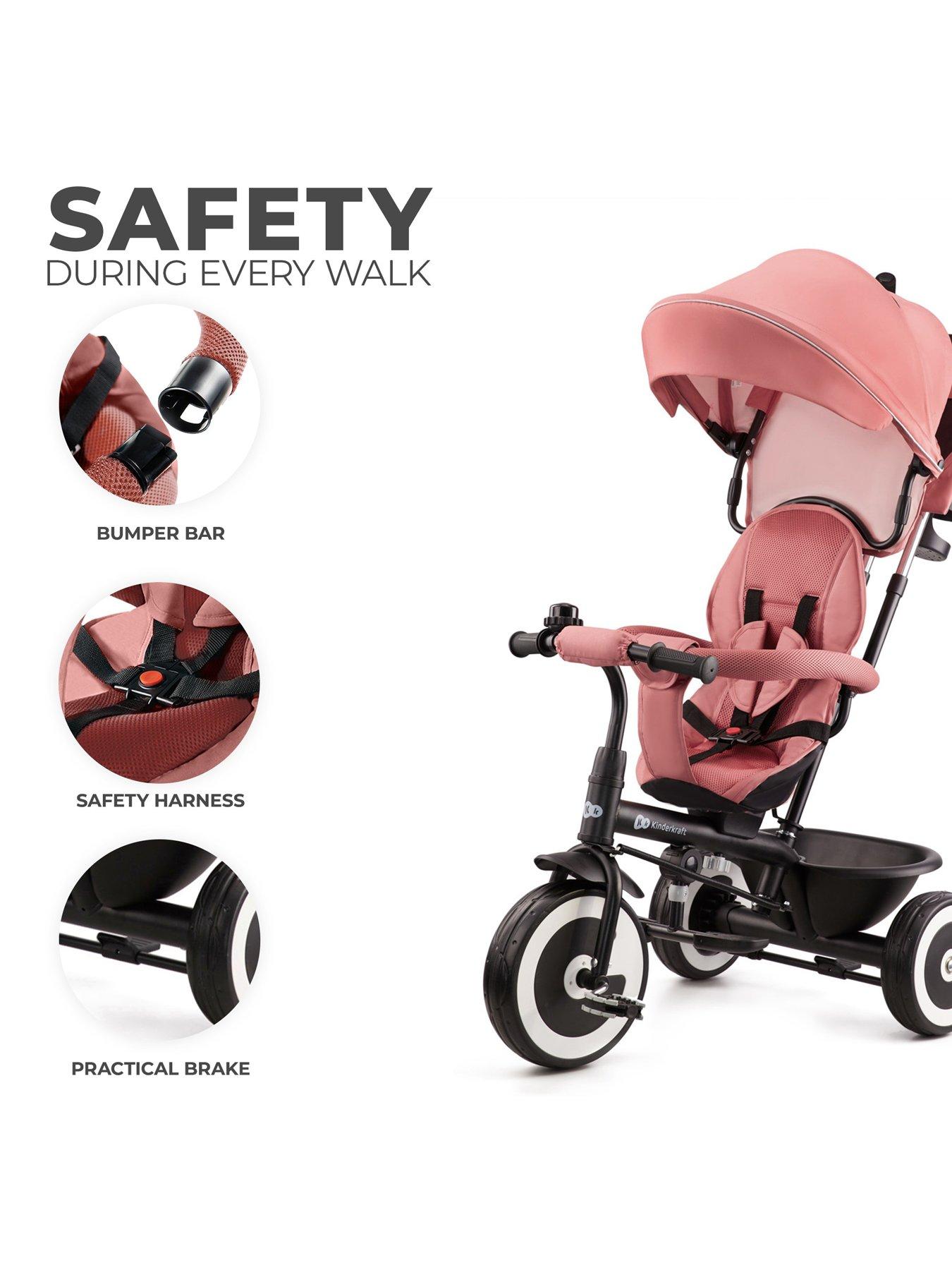 kinderkraft-aston-tricycle-rose-pinkoutfit