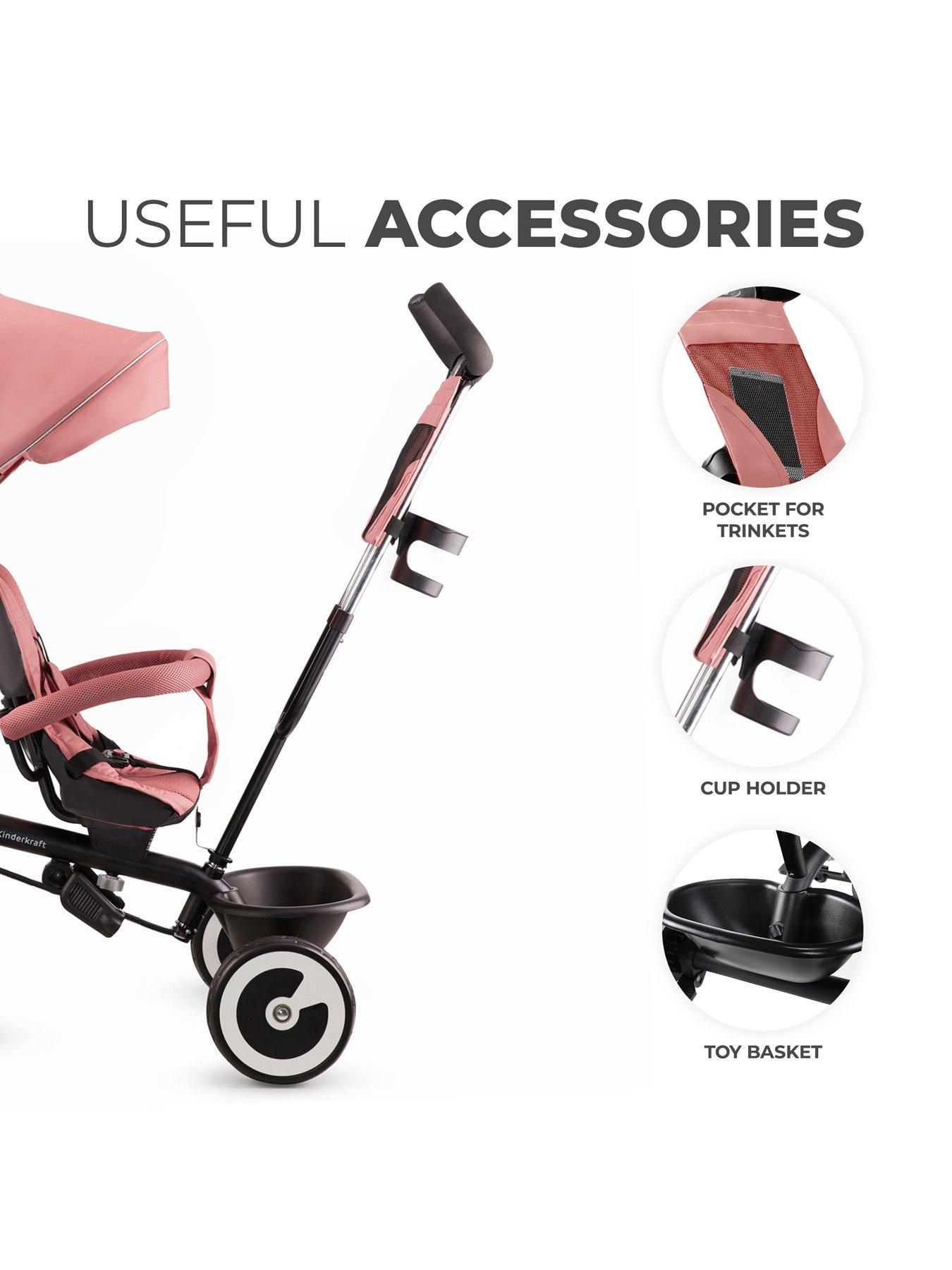 kinderkraft-aston-tricycle-rose-pinkdetail