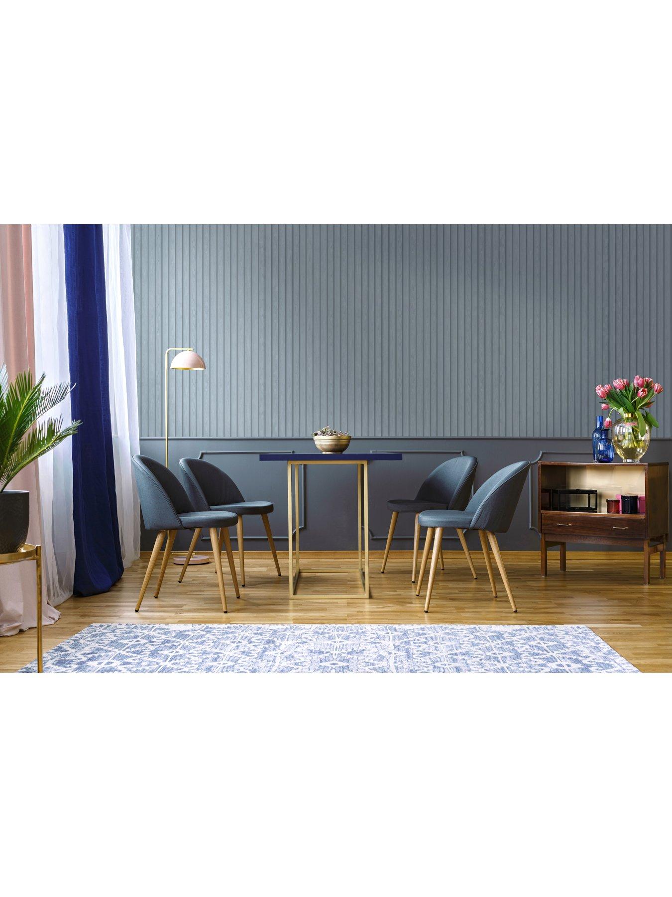 Image 3 of 5 of Holden Decor Wood Slat Wallpaper - Blue