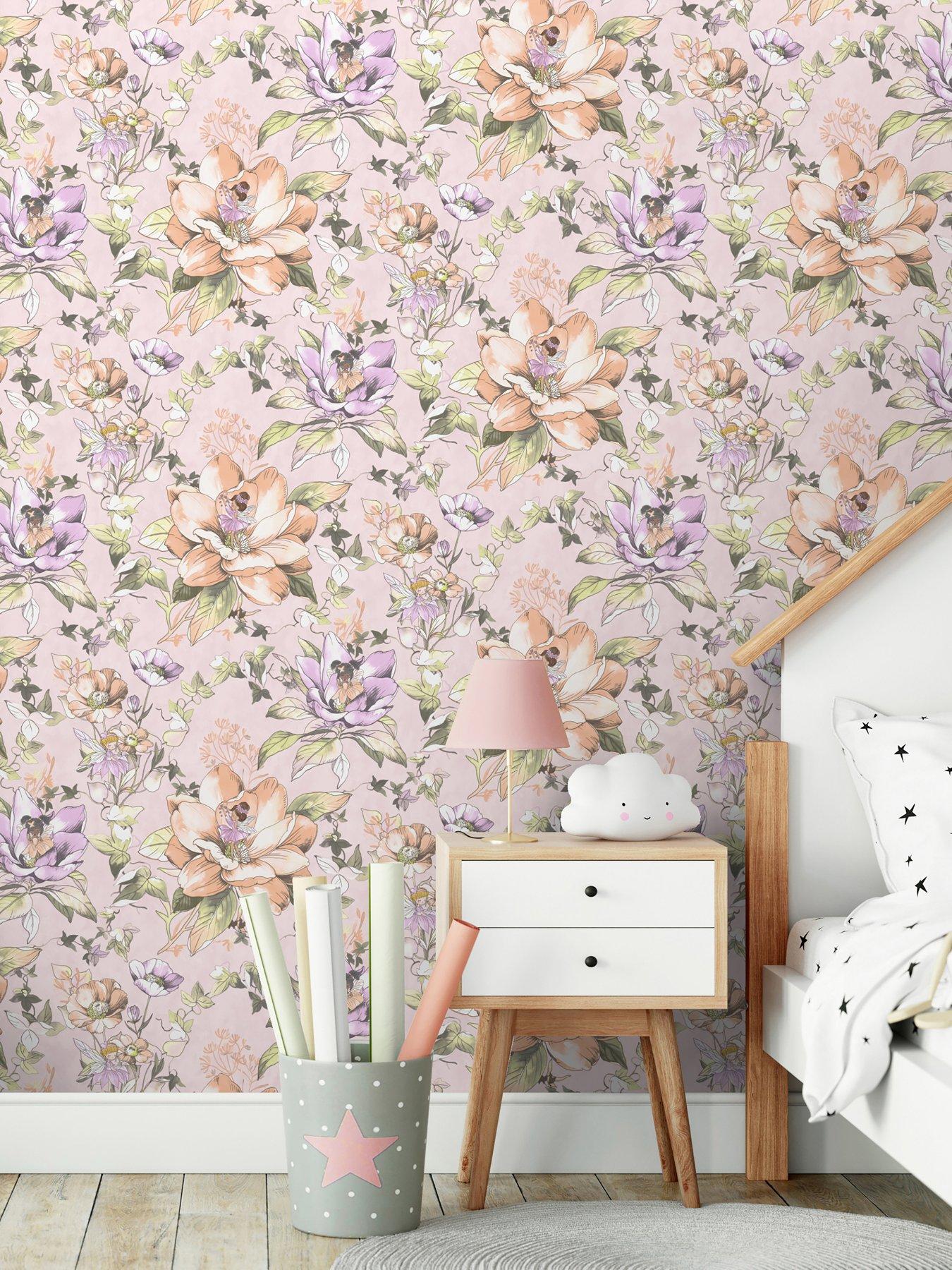 holden-decor-floral-fairies-wallpaper-pink