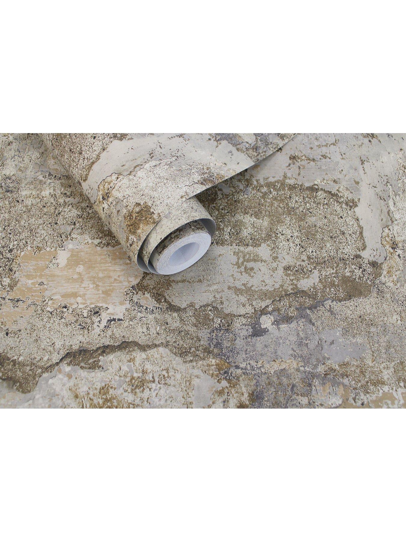 Image 5 of 5 of Holden Decor Concrete Texture Wallpaper - Natural