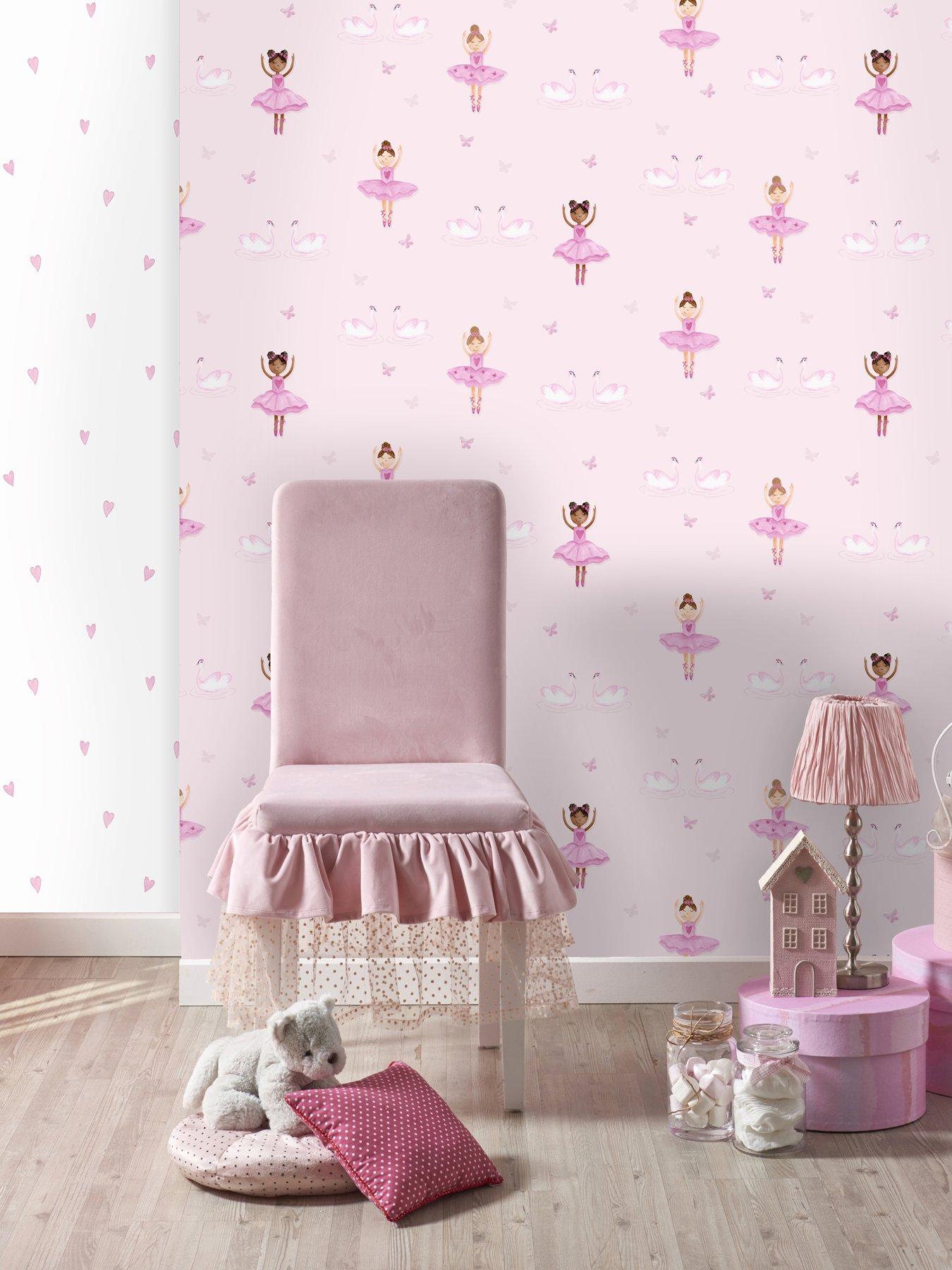 Image 1 of 5 of Holden Decor Ballerina Wallpaper - Pink