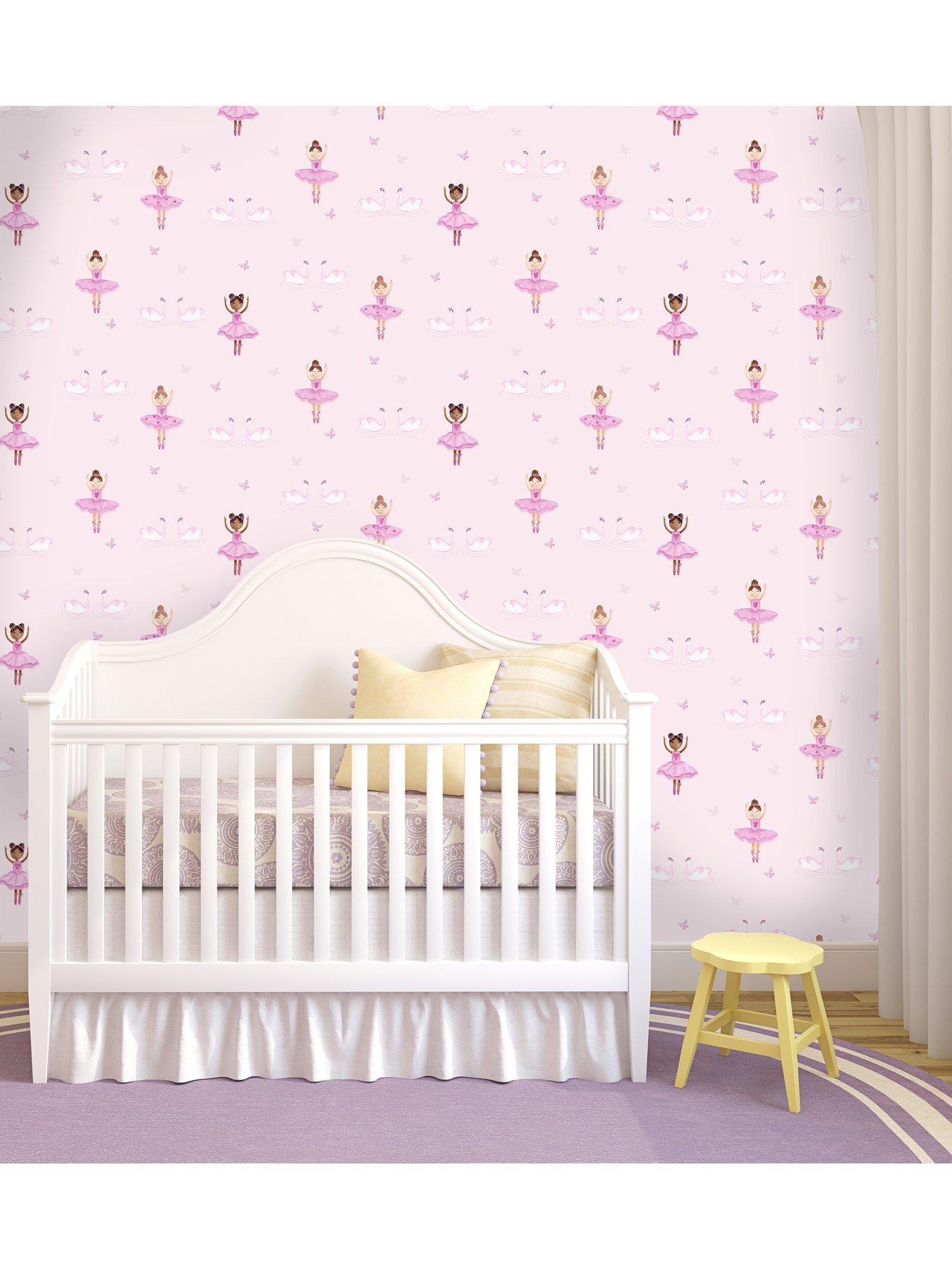Image 3 of 5 of Holden Decor Ballerina Wallpaper - Pink