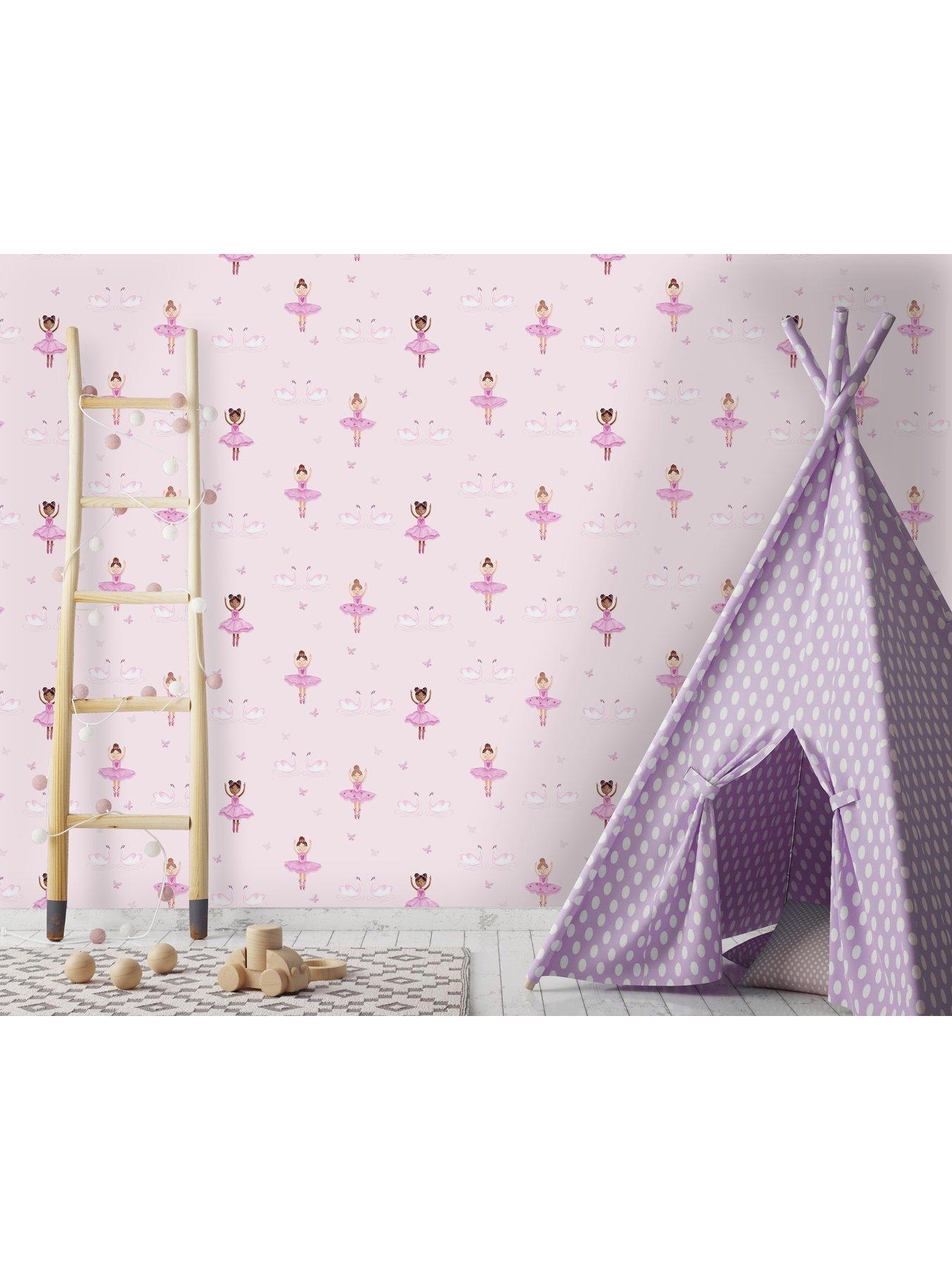Image 4 of 5 of Holden Decor Ballerina Wallpaper - Pink