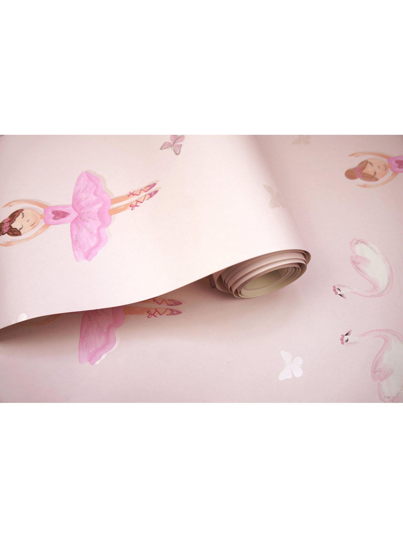 holden-decor-ballerina-wallpaper-pinkdetail