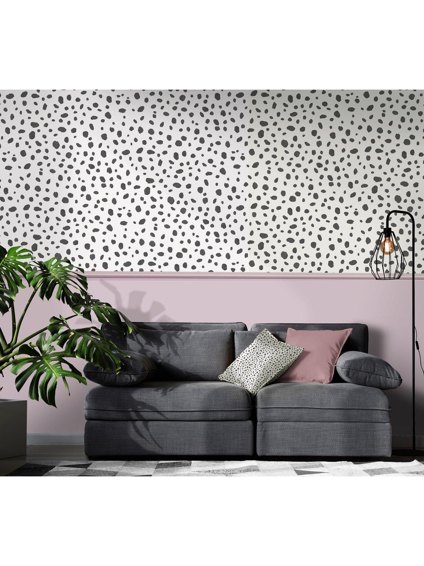 Image 3 of 5 of Holden Decor Dalmatian Wallpaper - Black/white