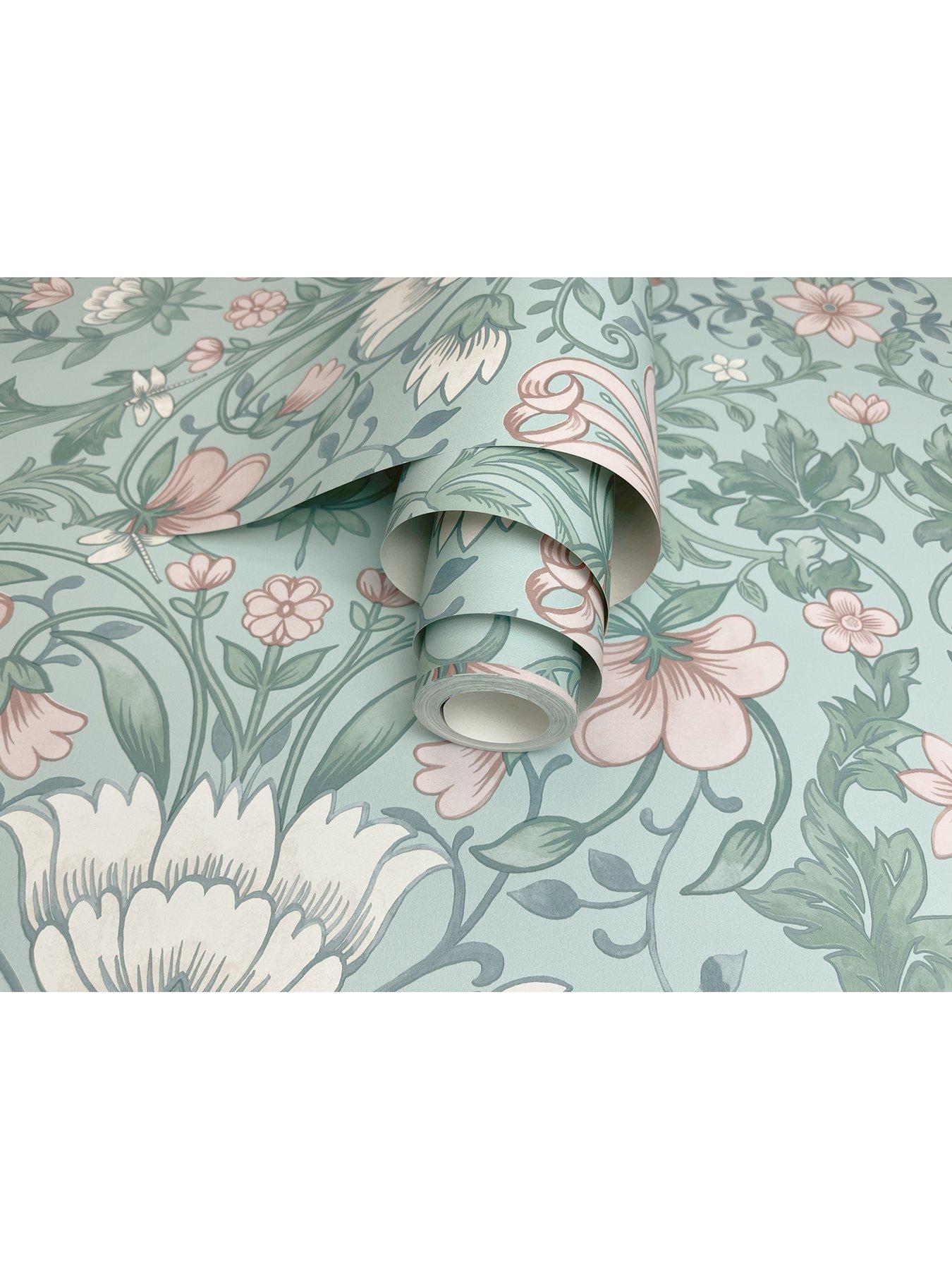 holden-decor-vintage-floral-wallpaper-soft-tealdetail