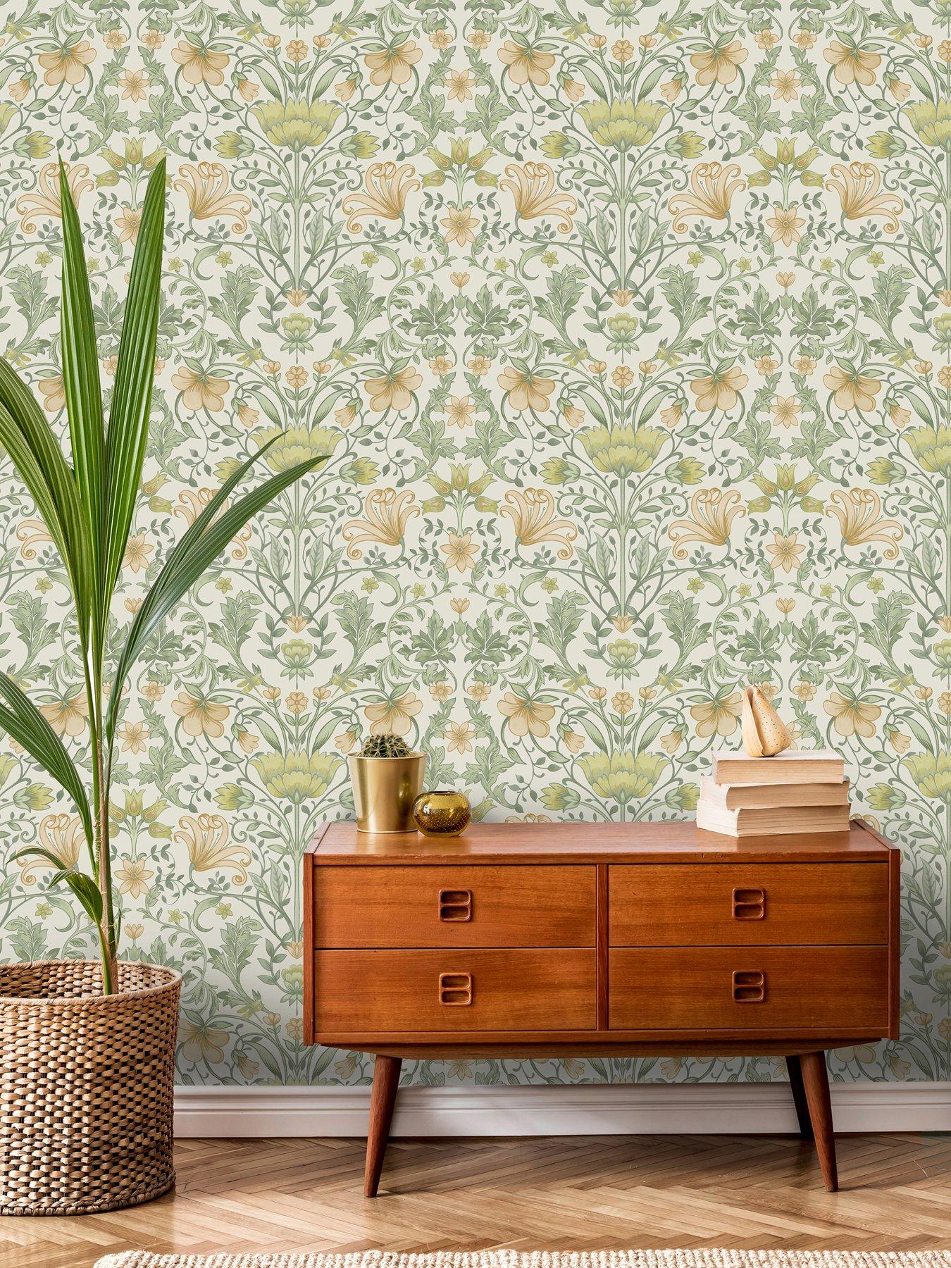 holden-decor-vintage-floral-wallpaper-cream-ochrefront