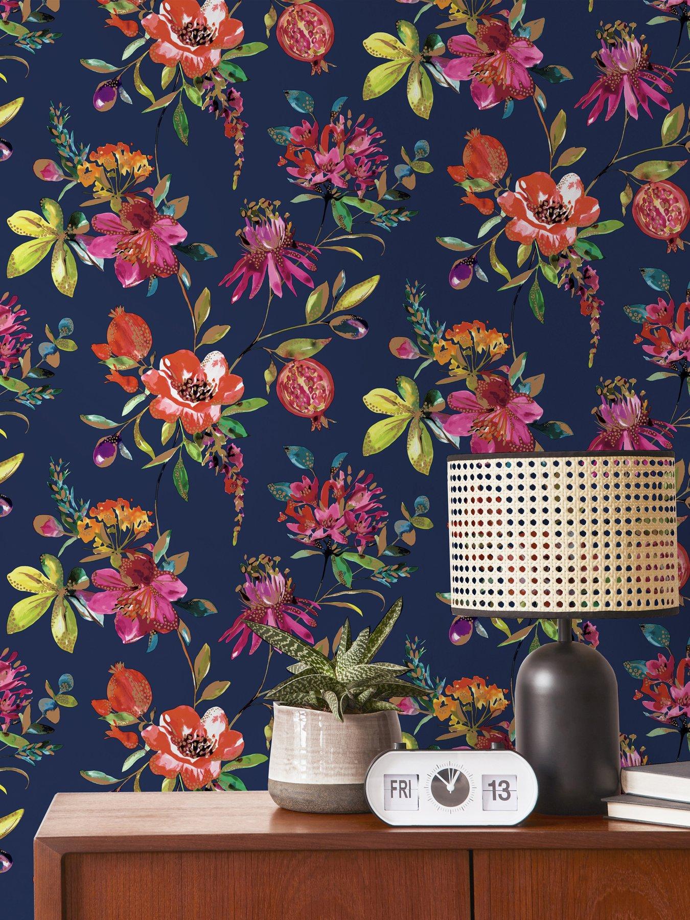 Image of Holden Decor Melgrano Wallpaper - Navy