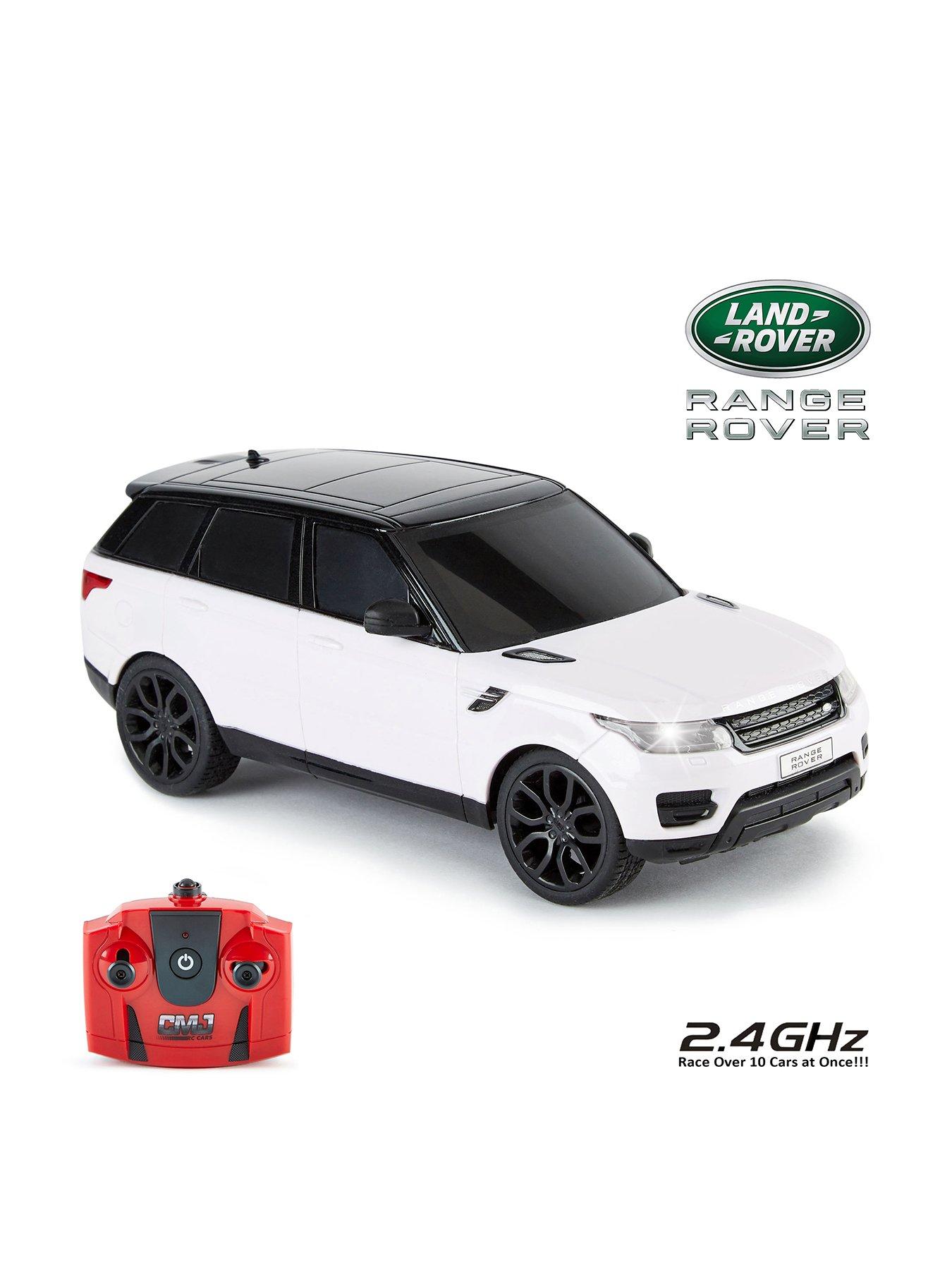 White range rover store toy car