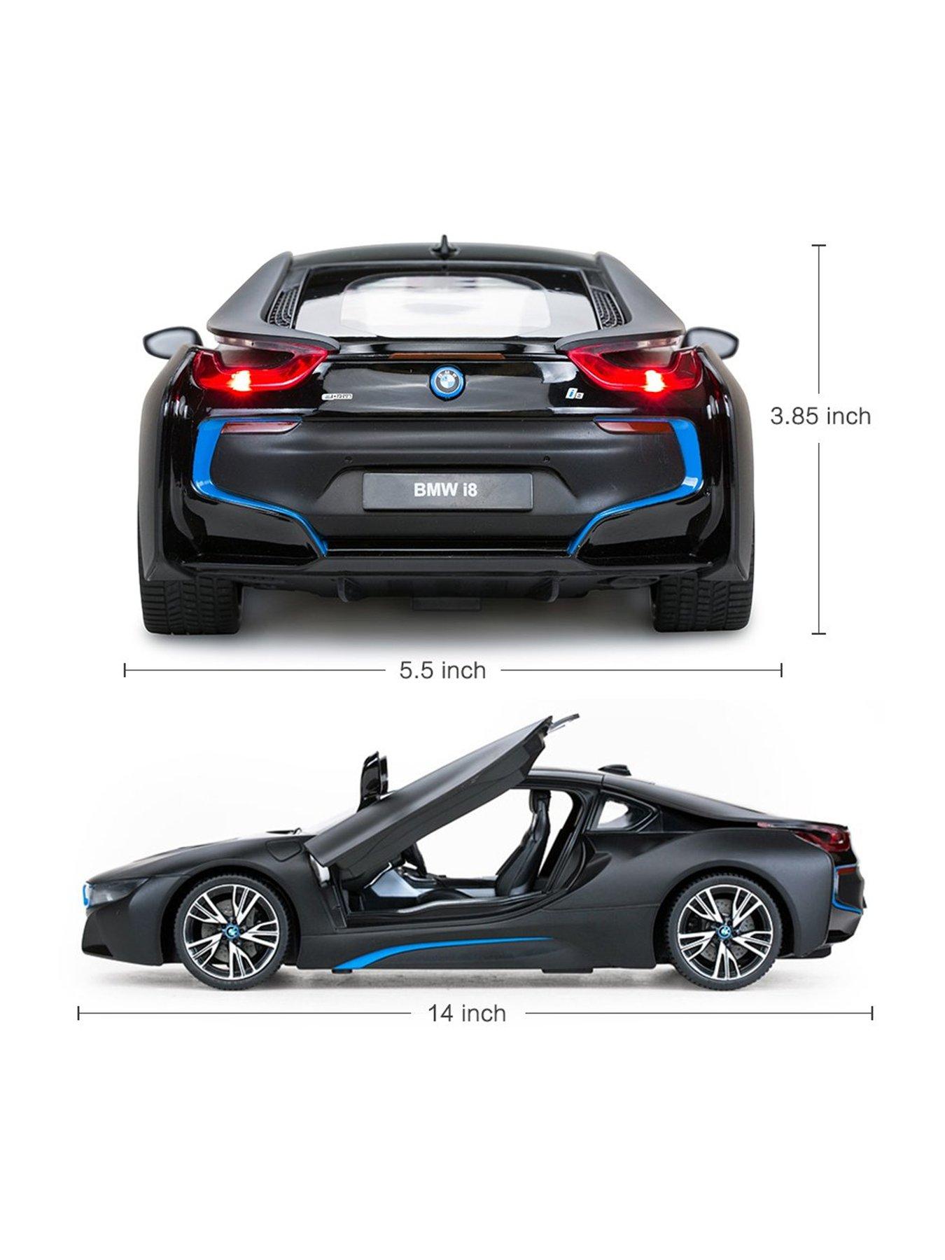 Image 3 of 7 of 1:14 Scale Rastar BMW i8 - Black Remote Control Car