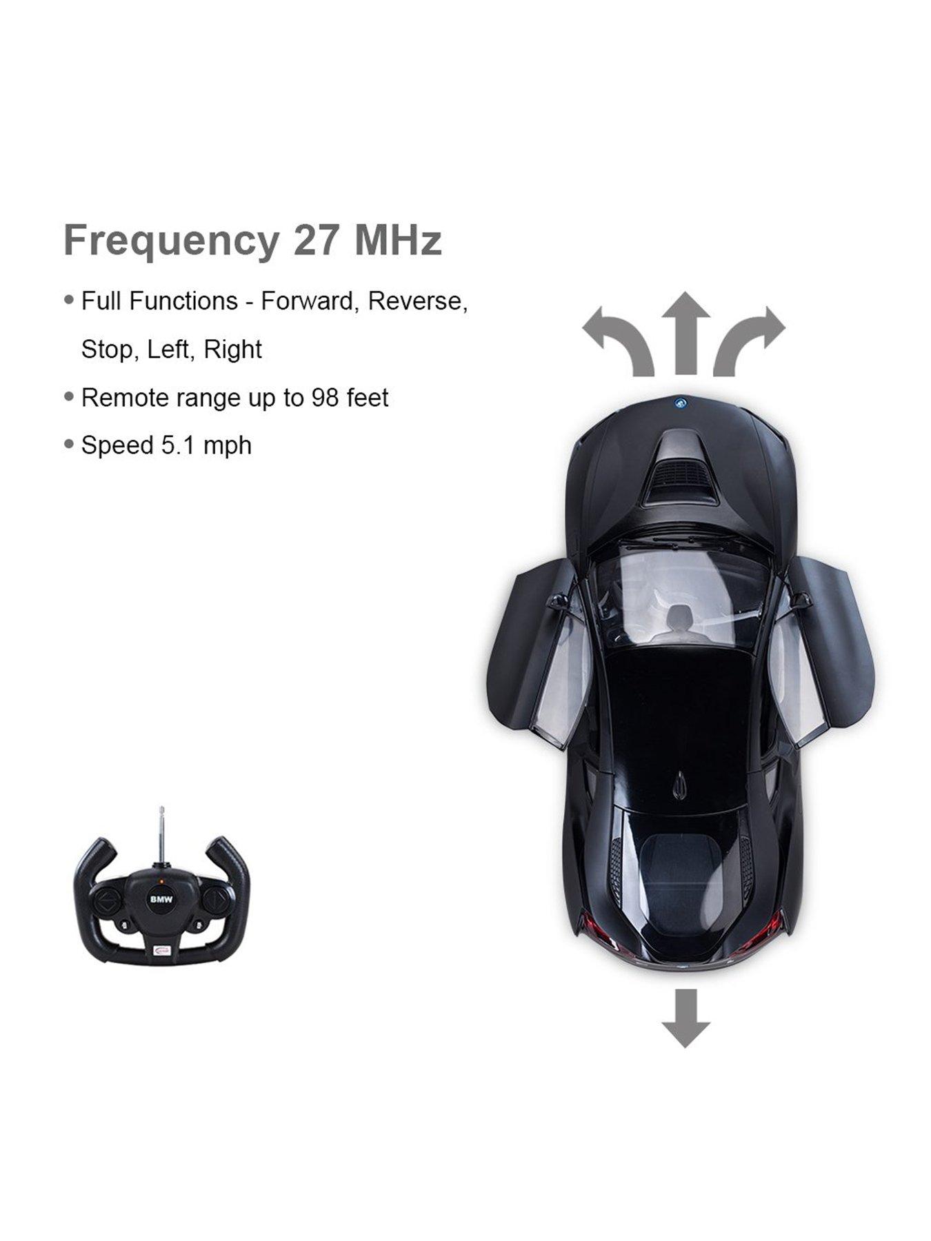 Image 6 of 7 of 1:14 Scale Rastar BMW i8 - Black Remote Control Car