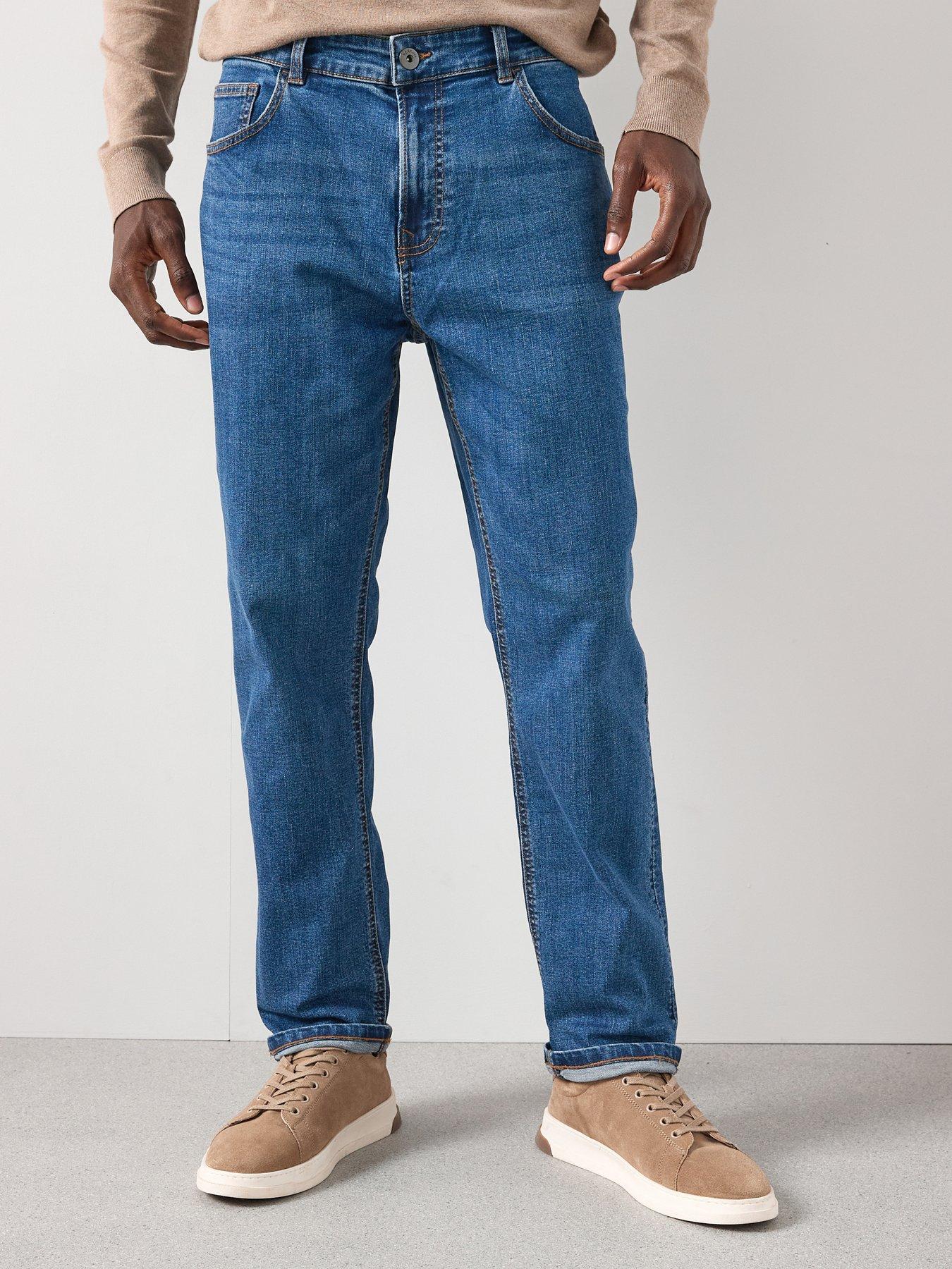 Image 1 of 6 of The Very Collection Slim Jeans with Stretch - Mid Blue Wash
