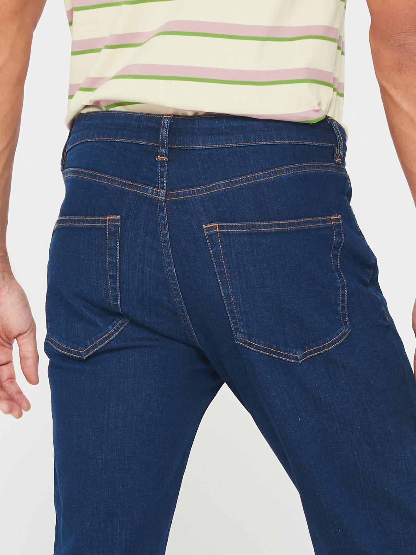 Image 4 of 6 of Everyday Straight Jeans with Stretch - Dark Wash