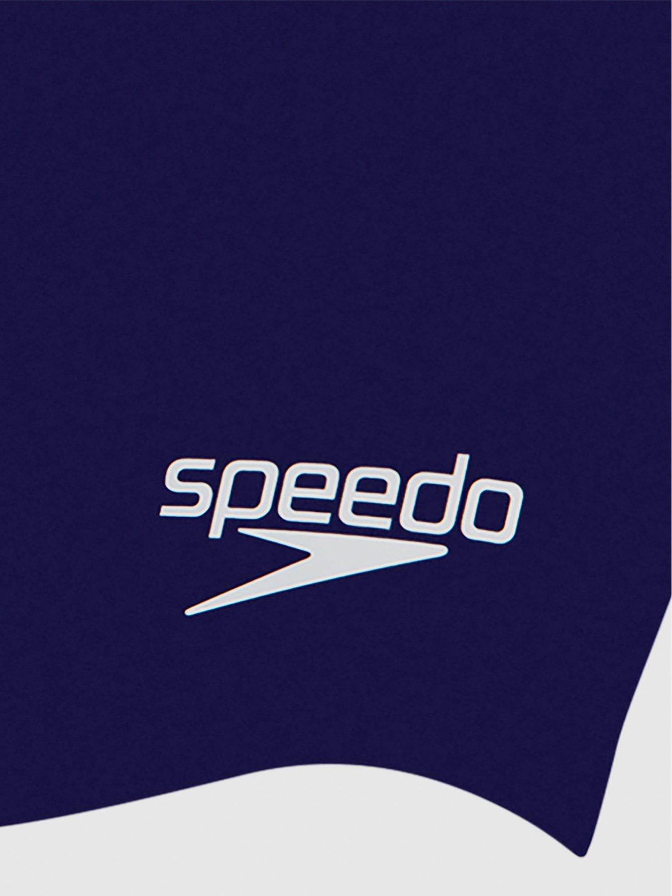 Image 2 of 2 of Speedo Plain Moulded Silicone Junior Swimming Cap - Navy