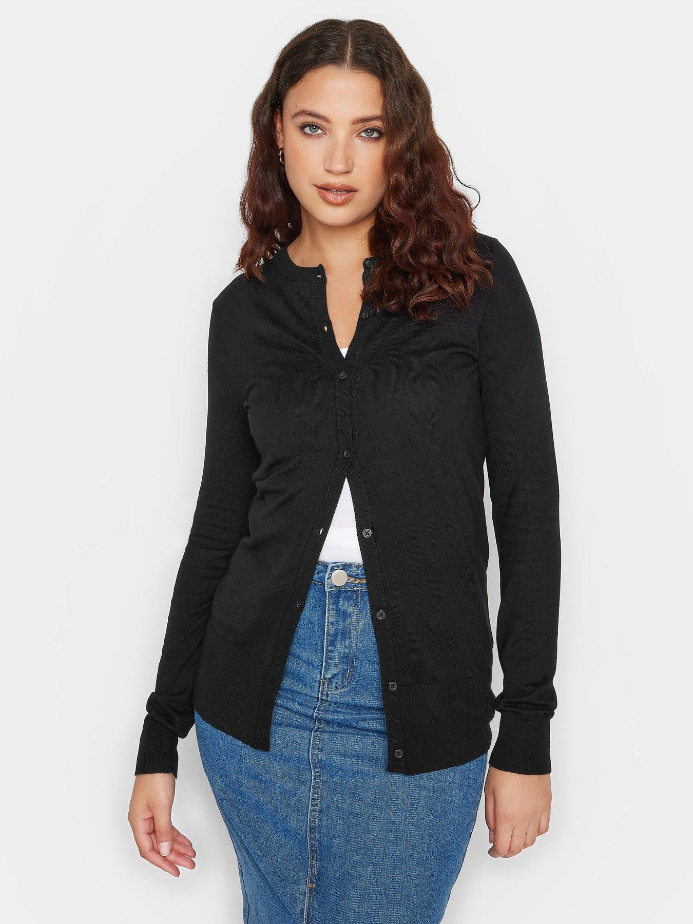 long-tall-sally-black-crew-neck-cardigan