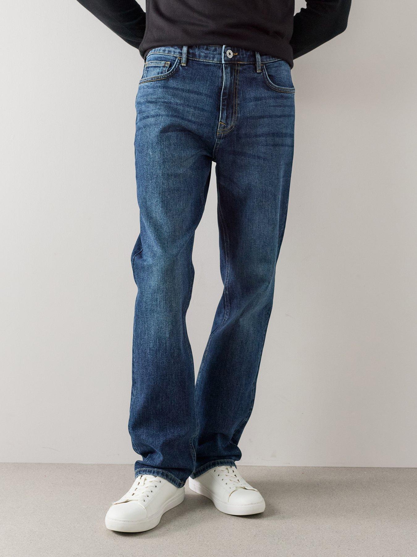 The Very Collection Straight Jeans with Stretch - Vintage Wash