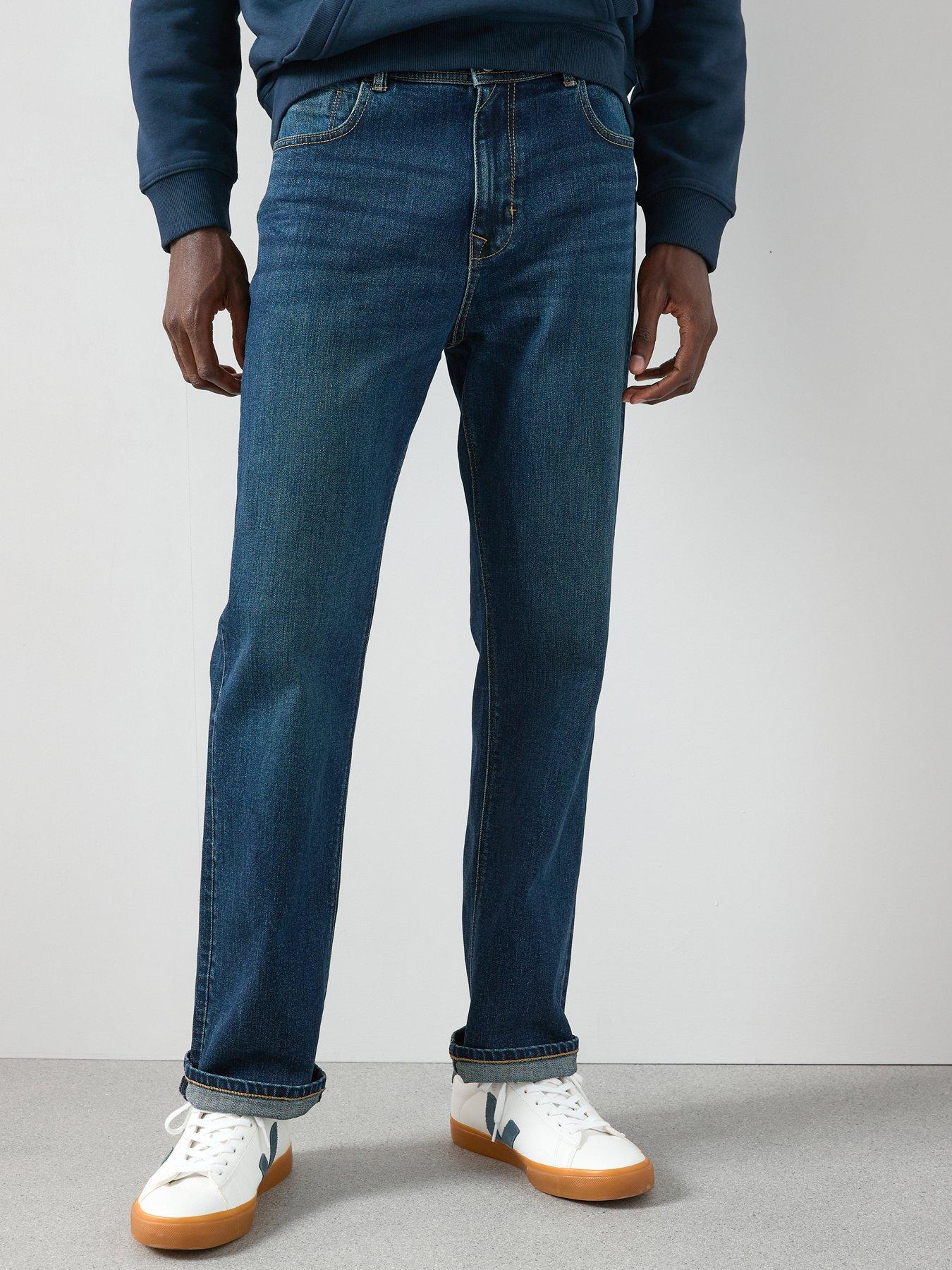 Image 1 of 6 of The Very Collection Straight Jeans with Stretch - Vintage Wash