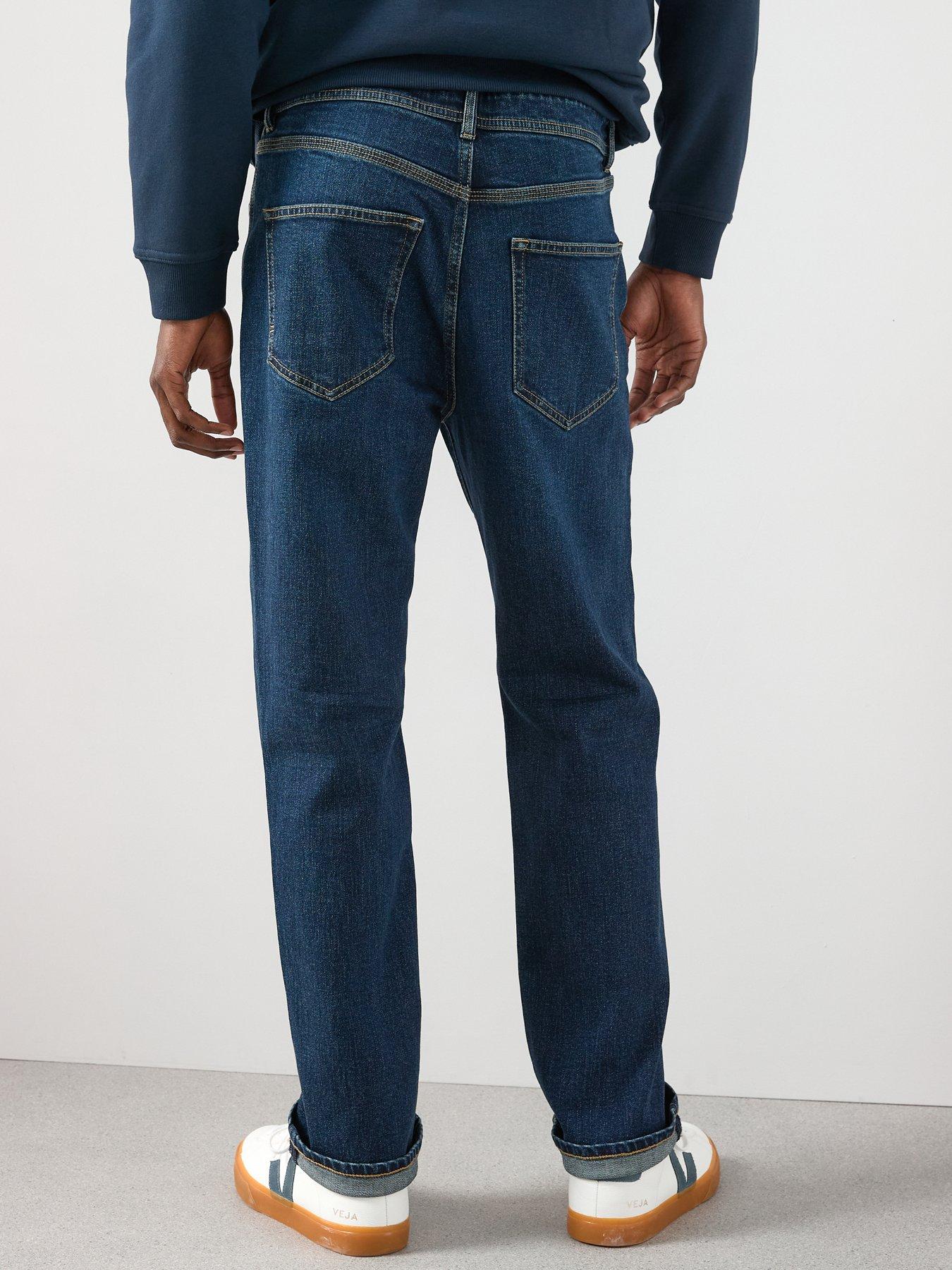 Image 2 of 6 of The Very Collection Straight Jeans with Stretch - Vintage Wash