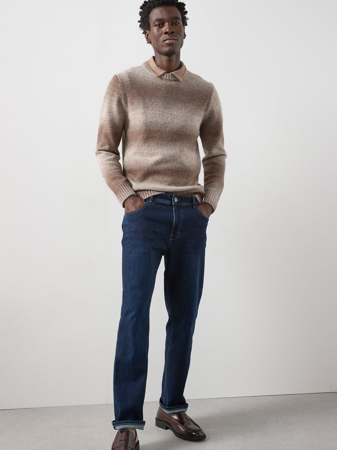 Image 3 of 6 of The Very Collection Straight Jeans with Stretch - Dark Wash