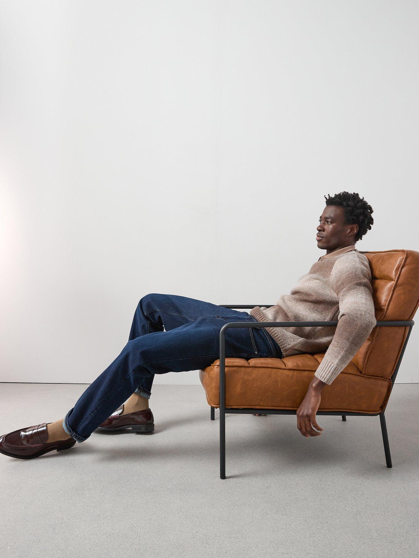 Image 6 of 6 of The Very Collection Straight Jeans with Stretch - Dark Wash