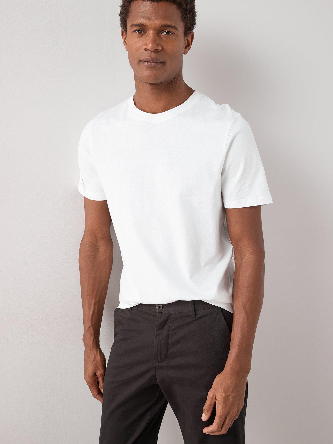 Image 2 of 7 of The Very Collection 2 Pack Pure Cotton Crew Neck T-shirts - White