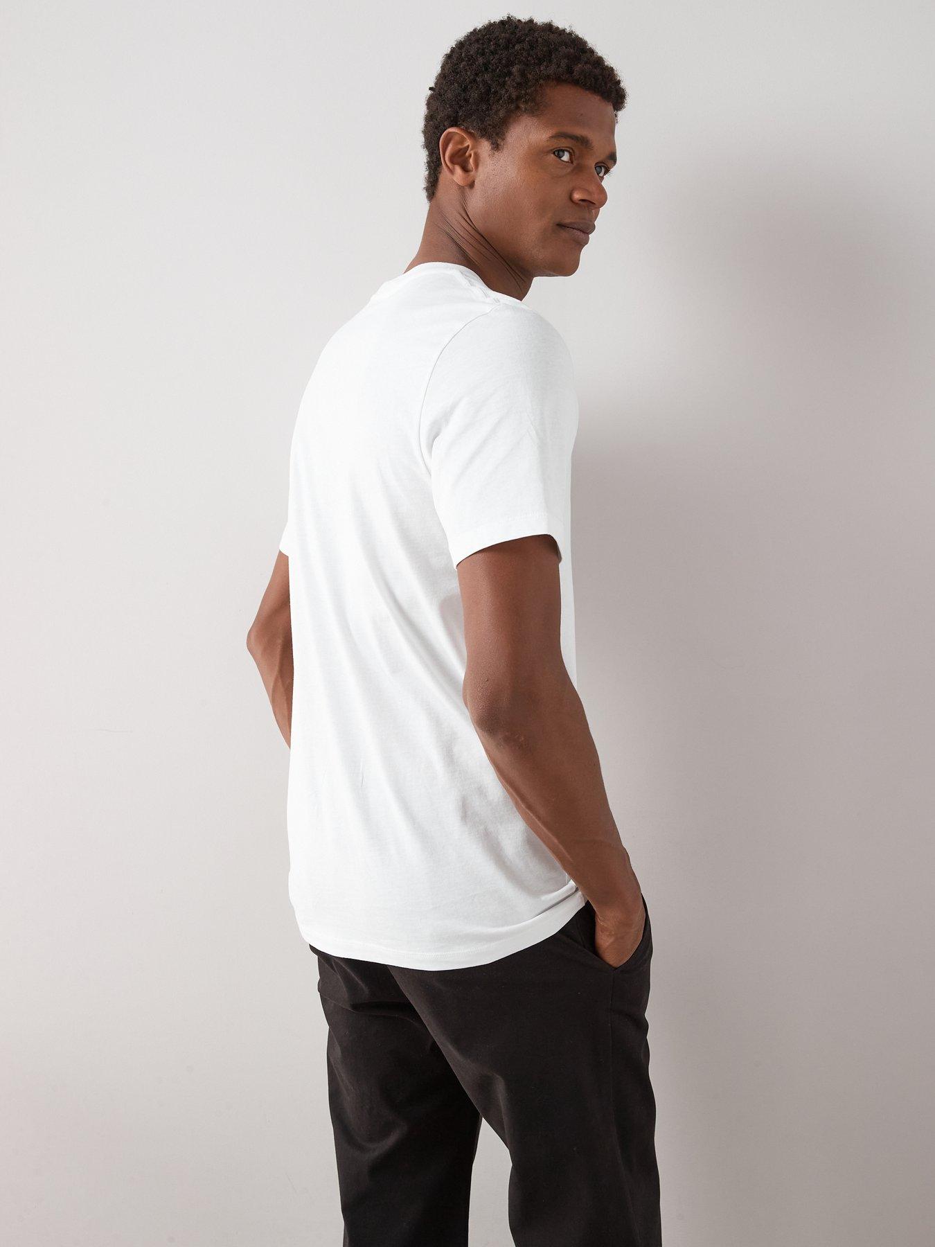 Image 3 of 7 of The Very Collection 2 Pack Pure Cotton Crew Neck T-shirts - White