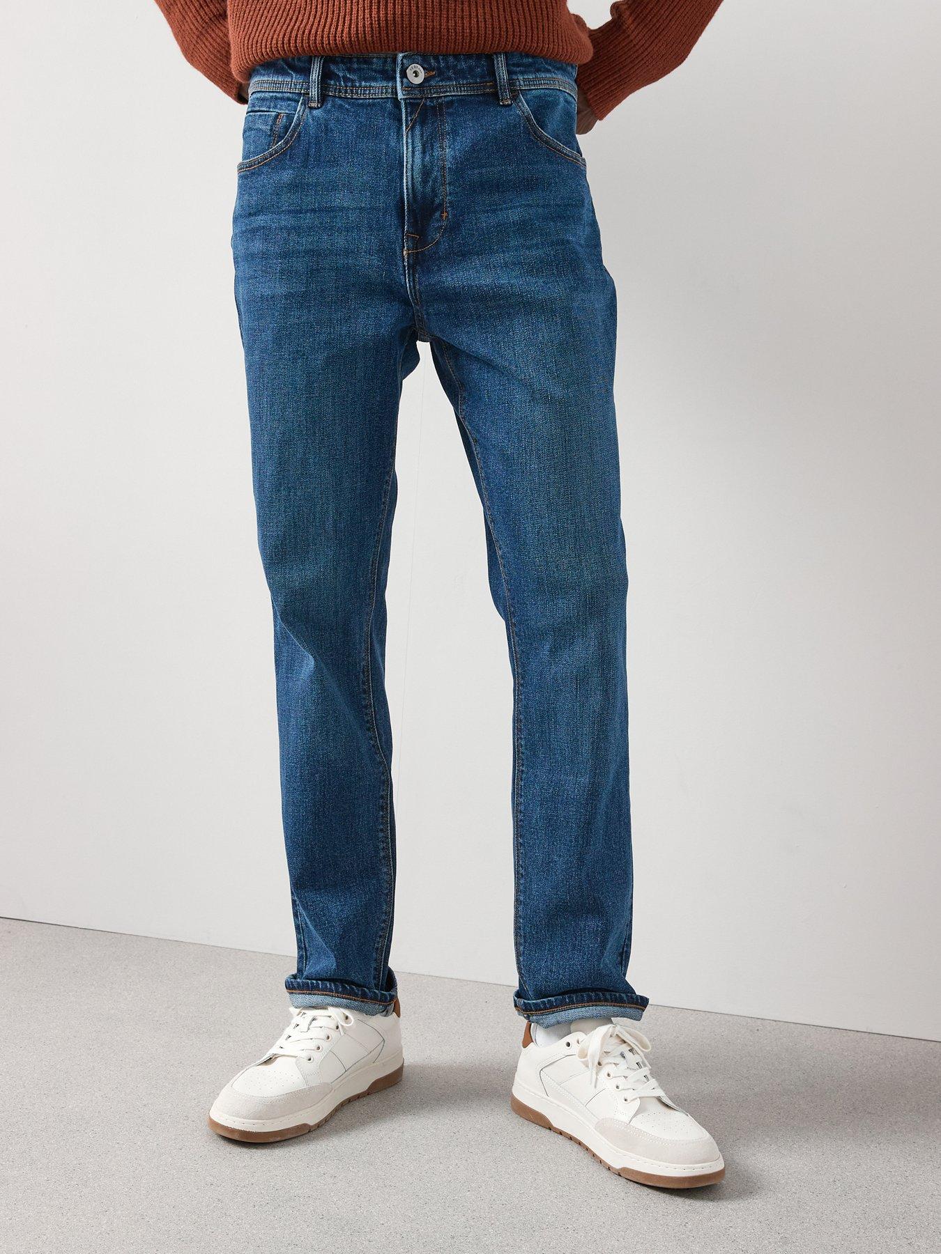 Image 1 of 6 of The Very Collection Slim Jeans With Stretch - Mid Blue Wash