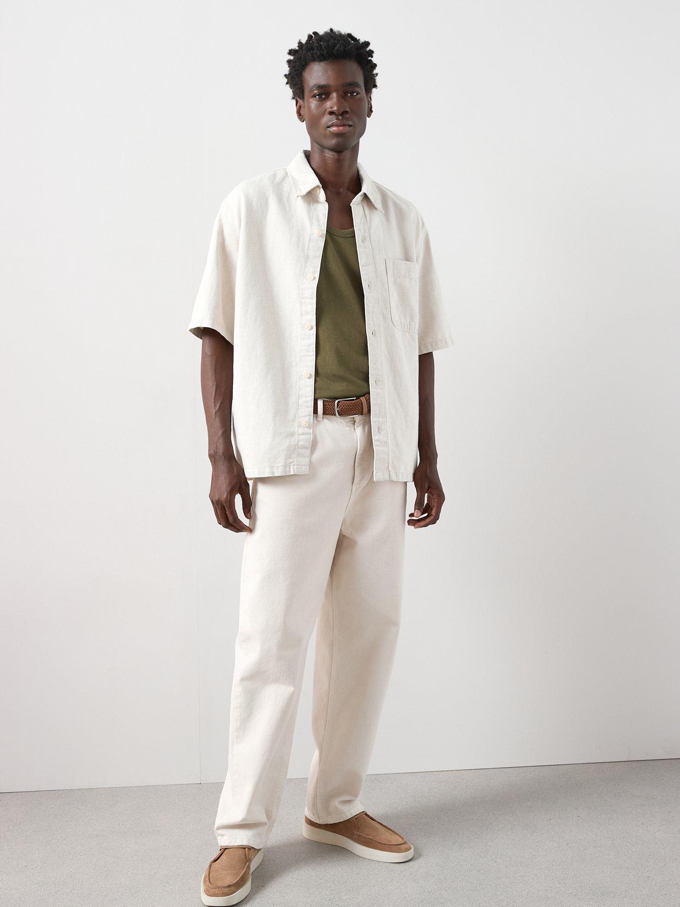 Image 3 of 6 of The Very Collection Pure Cotton Jersey Vest - Khaki