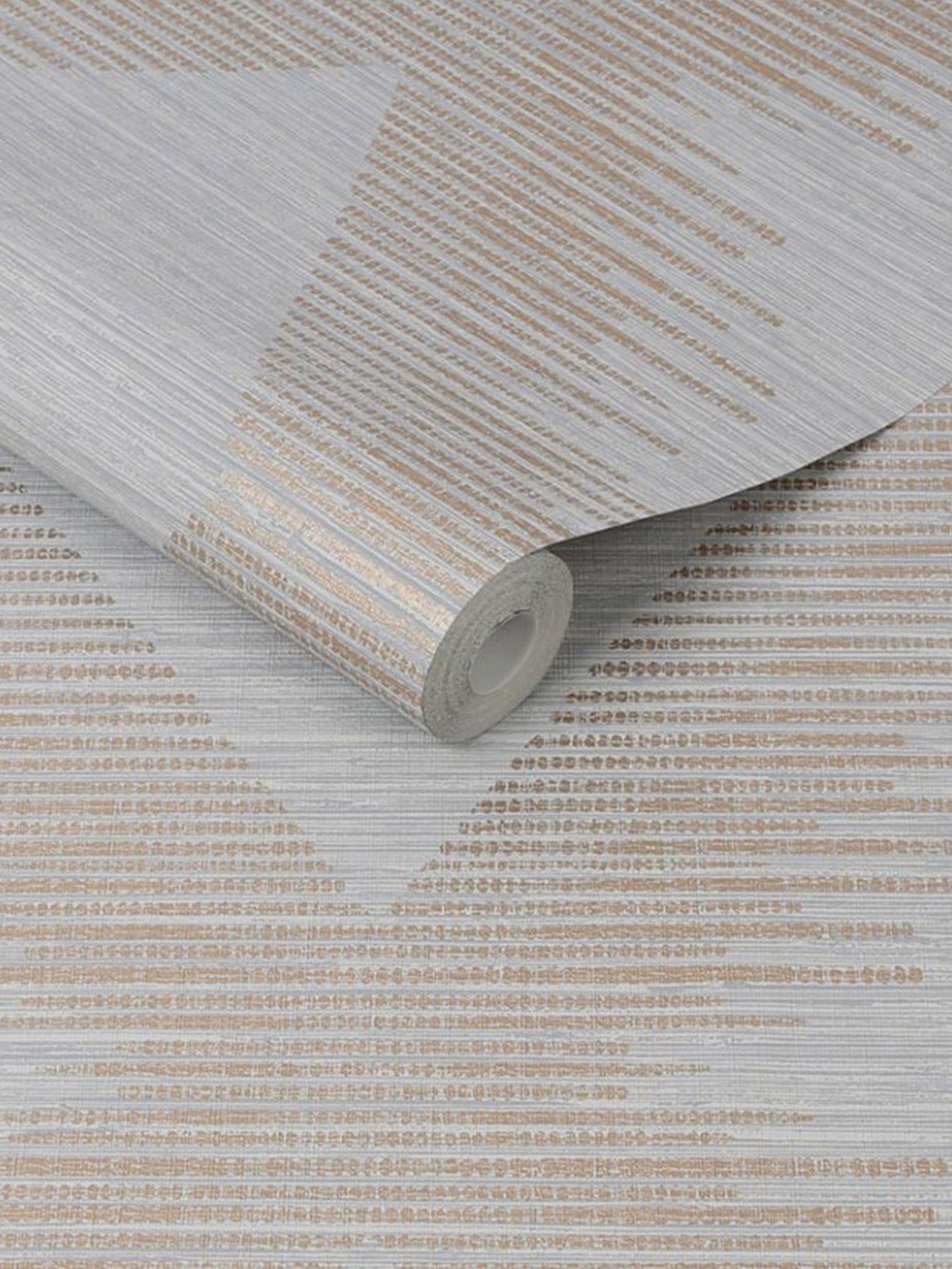 Image 2 of 7 of Superfresco Easy Serenity Geo Wallpaper -  Grey/rose Gold