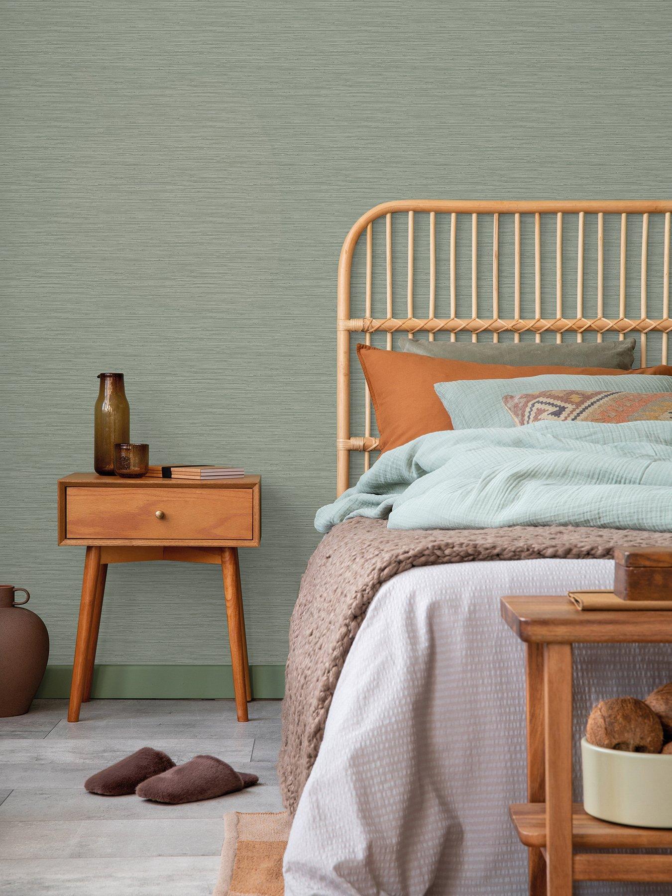 Image 1 of 7 of Superfresco Easy Serenity Plain Wallpaper - Sage