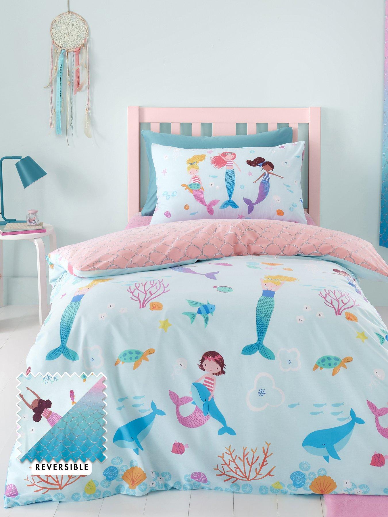 catherine-lansfield-mermaid-blue-reversible-duvet-cover-set