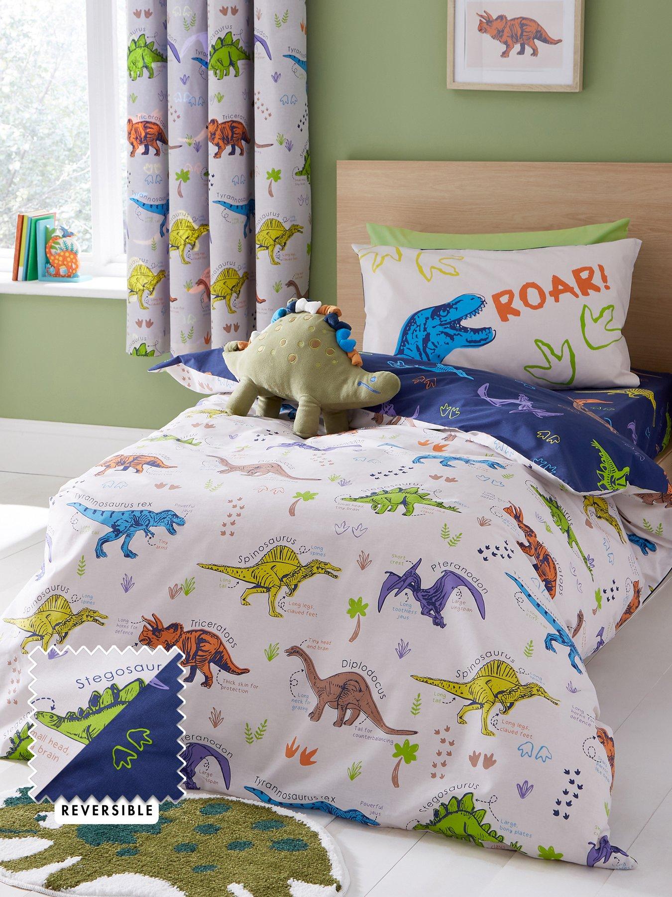 catherine-lansfield-prehistoric-dinosaurs-natural-duvet-cover-set