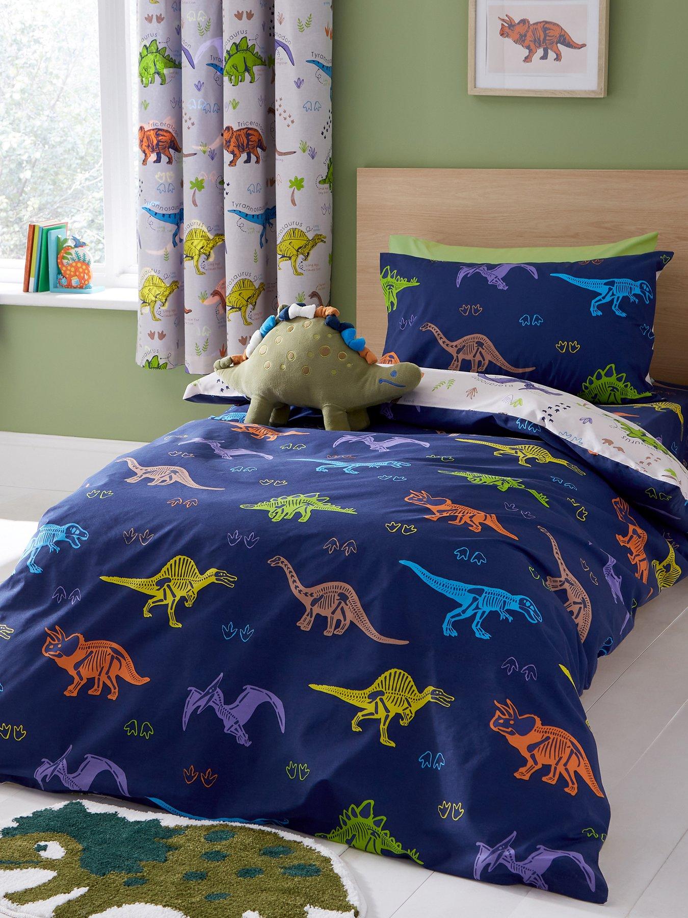 catherine-lansfield-prehistoric-dinosaurs-natural-duvet-cover-setback