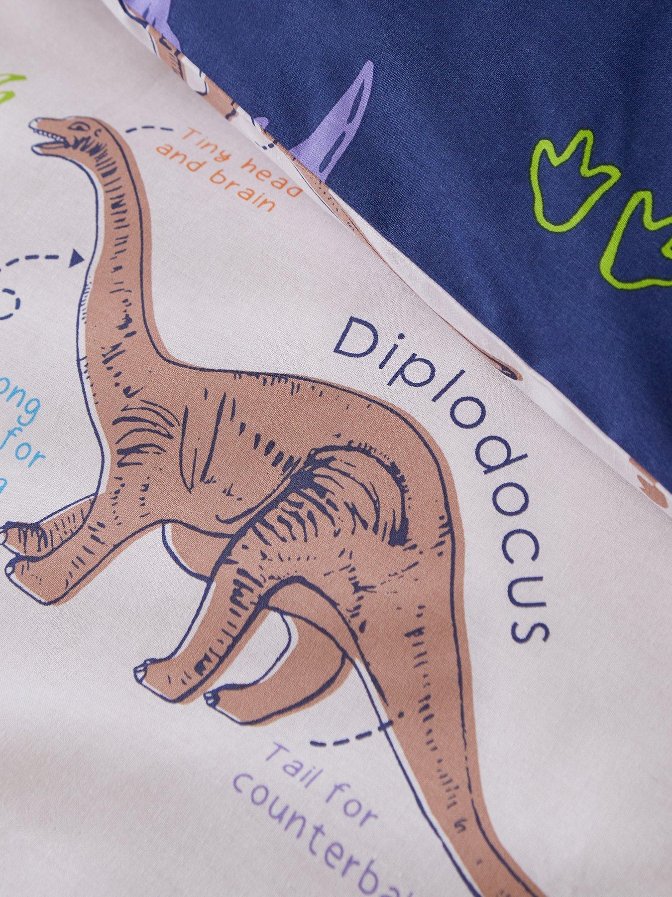 catherine-lansfield-prehistoric-dinosaurs-natural-duvet-cover-setdetail