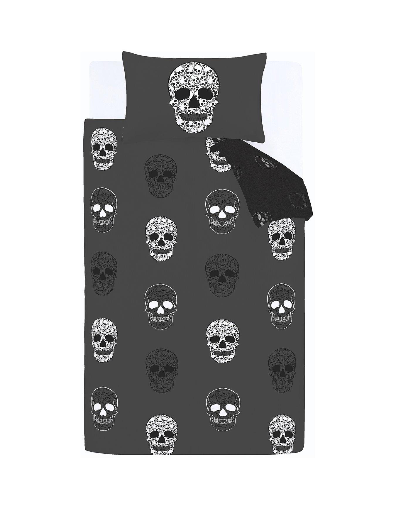 Image 2 of 5 of Catherine Lansfield Skulls Duvet Set