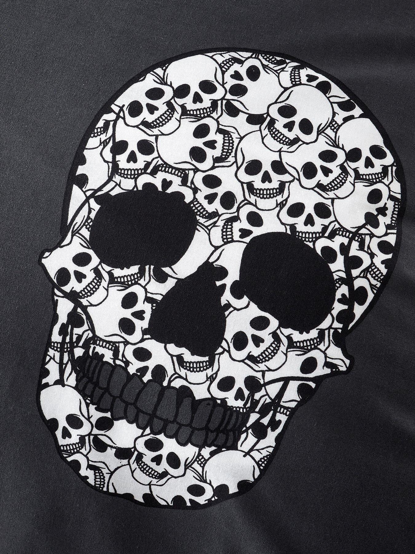 Image 5 of 5 of Catherine Lansfield Skulls Duvet Set