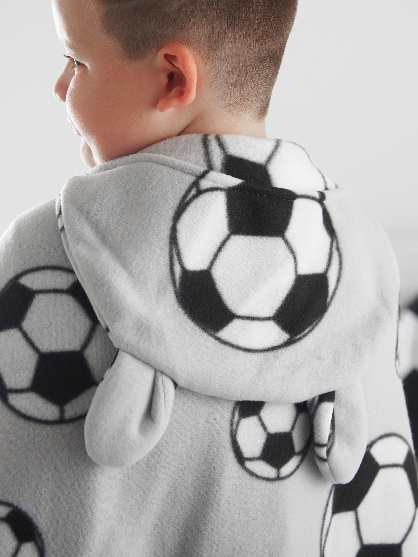 catherine-lansfield-football-soft-cosy-fleece-kids-grey-hooded-blanketback