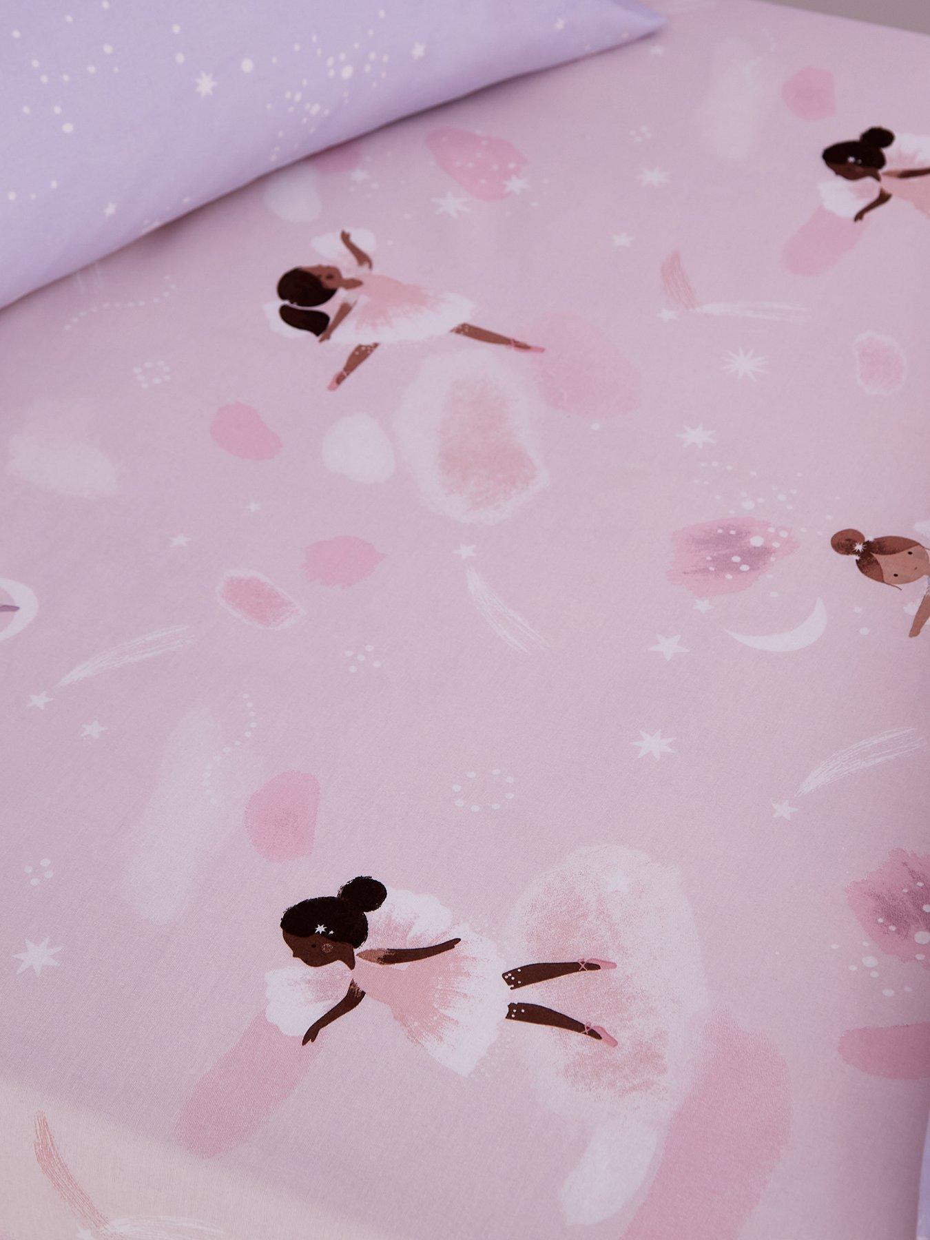 catherine-lansfield-dancing-fairies-fitted-sheet-pinkfront