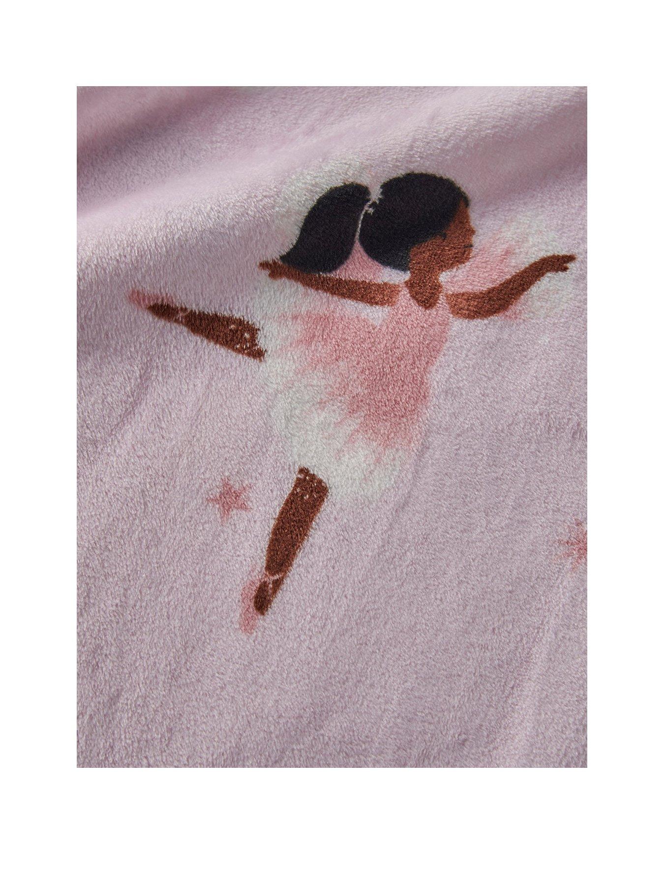 Image 2 of 2 of Catherine Lansfield Dancing Fairies Soft Cosy Fleece Throw Pink
