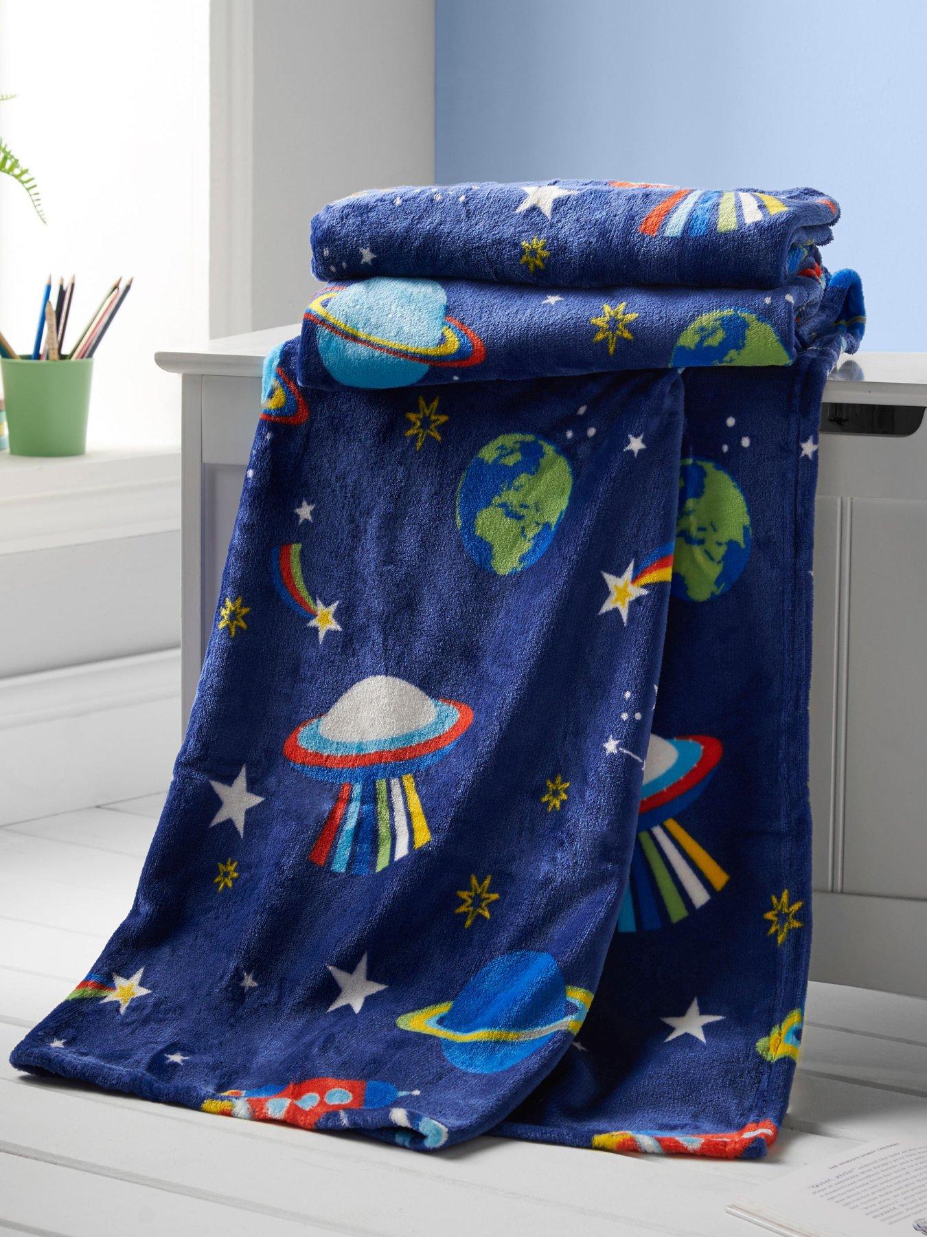 undefined Lost in Space Soft Cosy Fleece Blanket - Blue