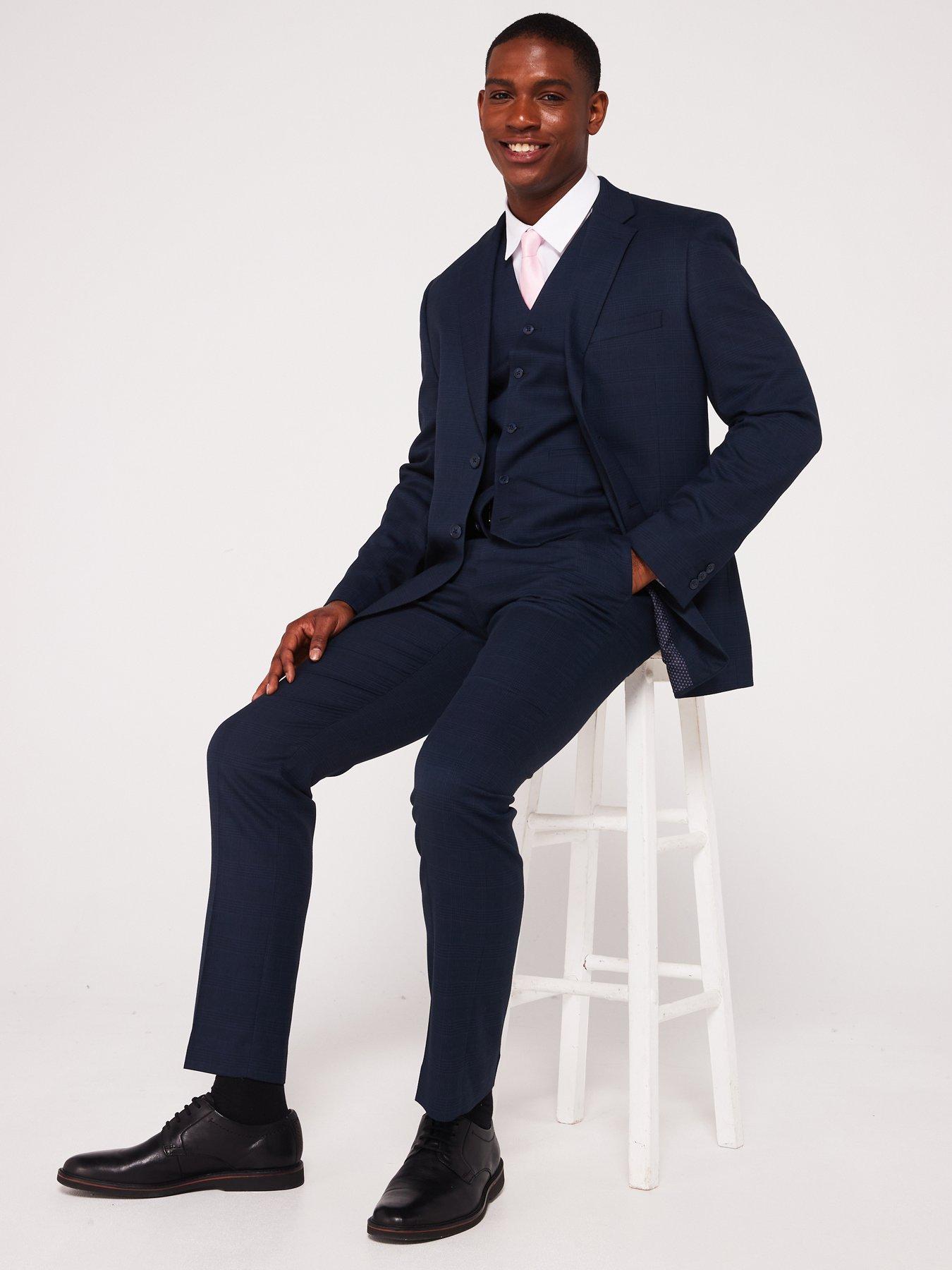 very-man-check-suit-trousers-navyoutfit