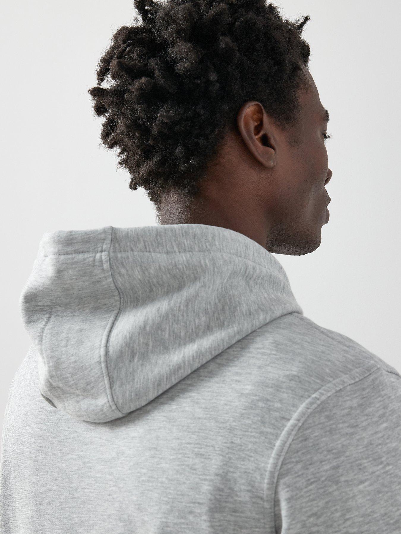 Image 4 of 6 of The Very Collection Essential Overhead Hoodie - Grey Marl